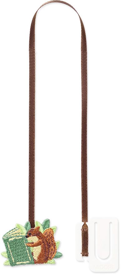 Midori Embroidery Bookmark Clip Hedgehog