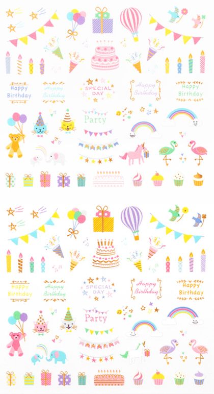 Midori Stickers - Anniversaries and Birthdays