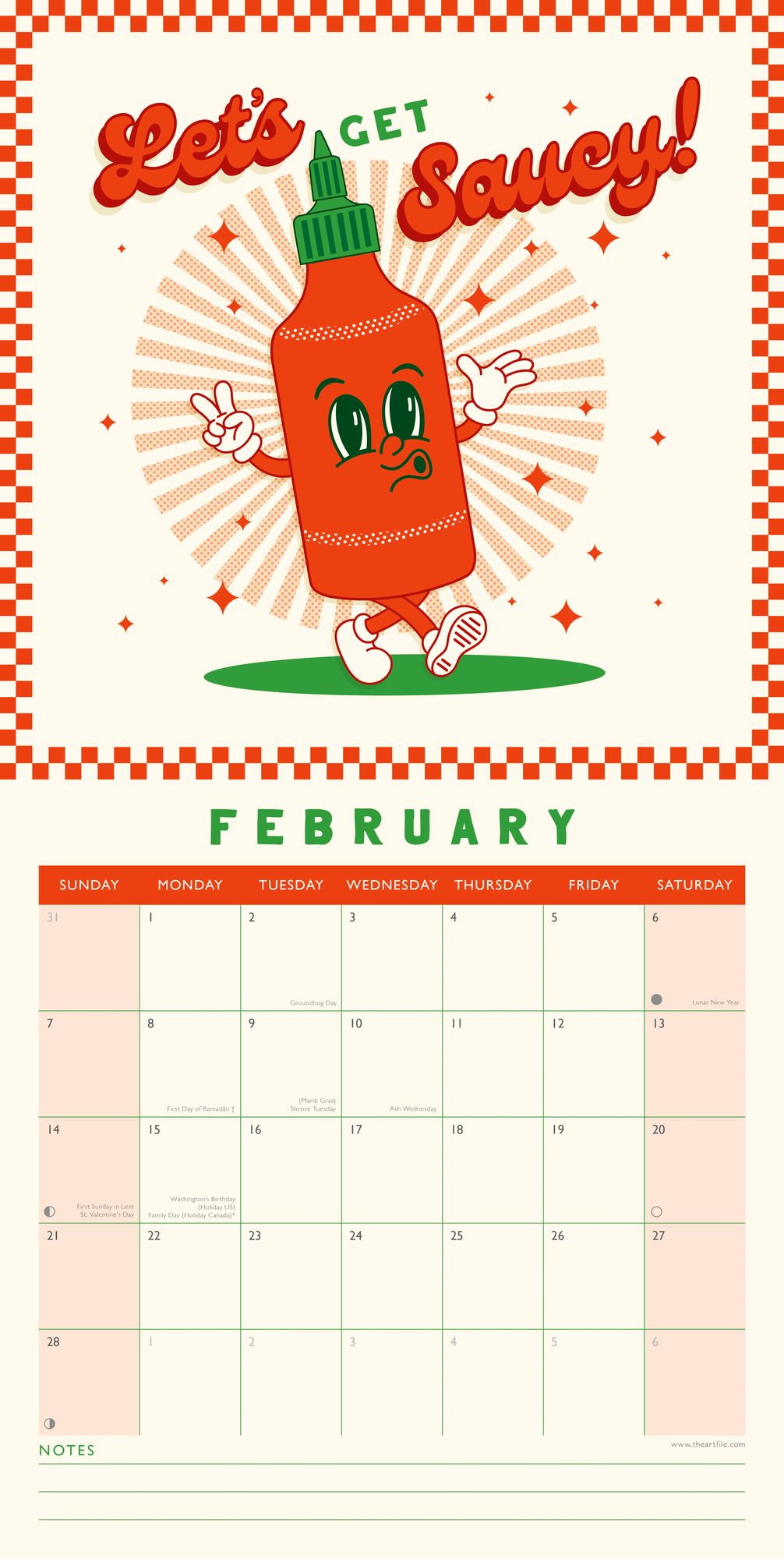 2027 Rise 'N Grind Wall Calendar