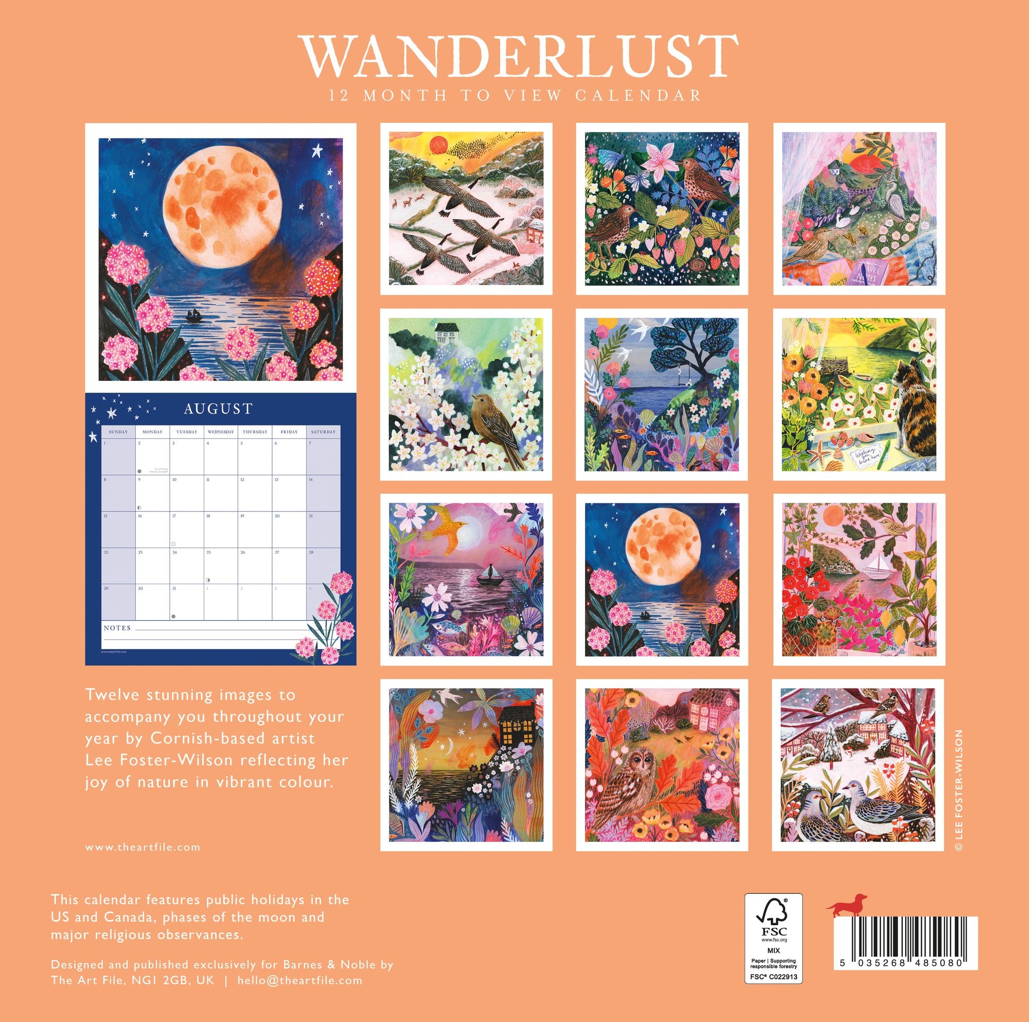 2027 Wanderlust Wall Calendar