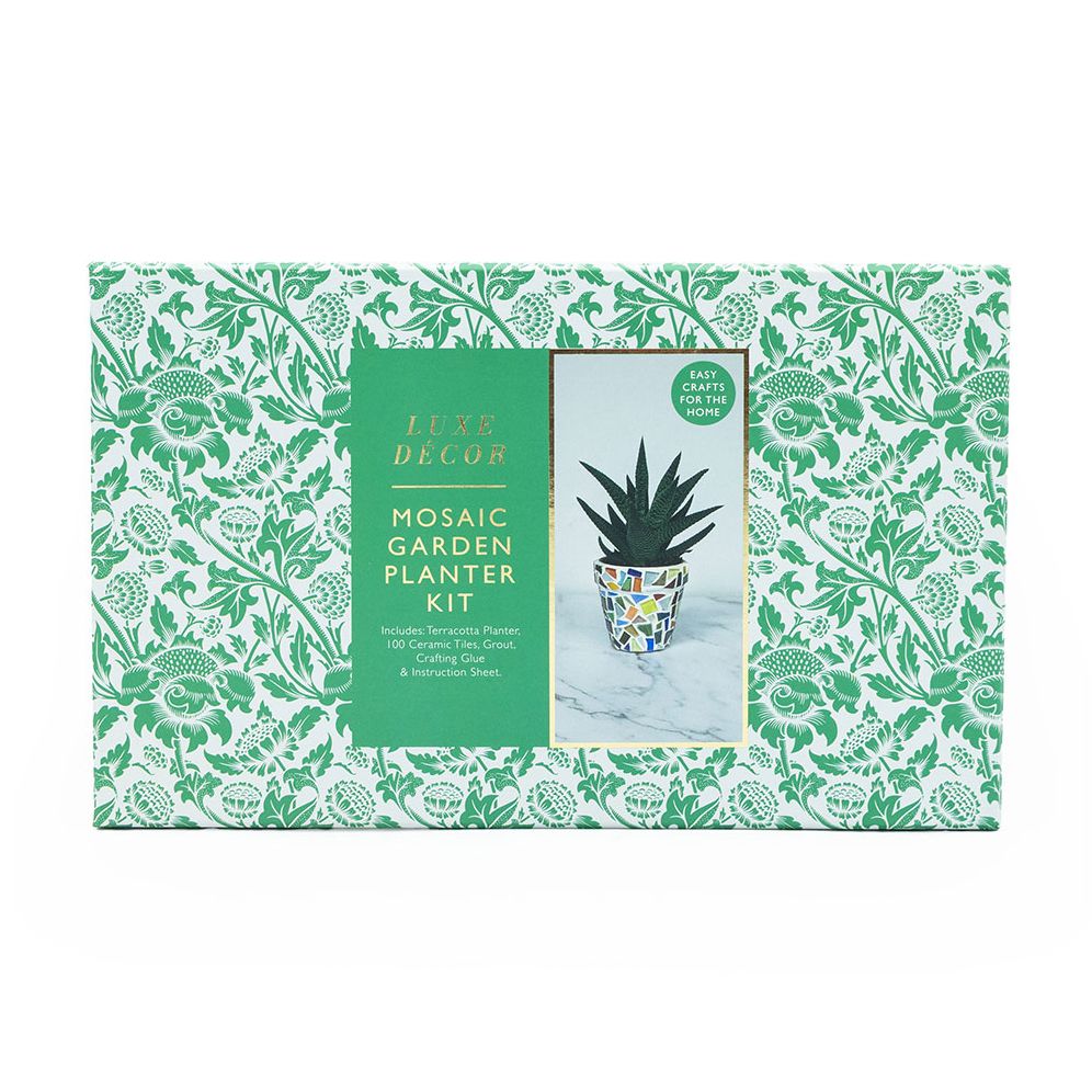 make your own plant pot kit DIY Mosaic Planter Kit
