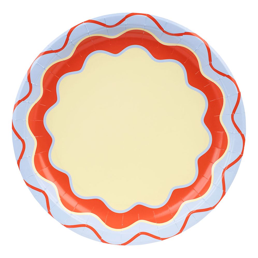 Wavy Party Assorted Large Plates