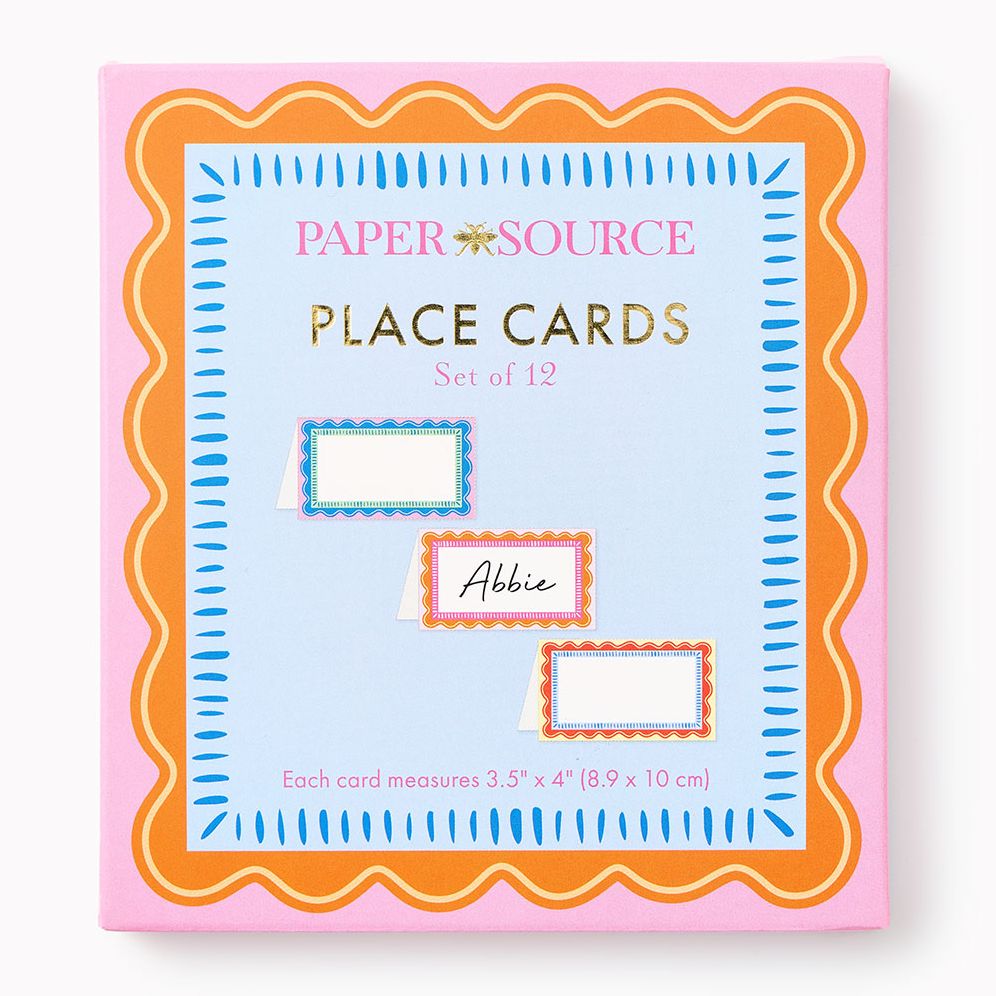 Wavy Party Placecards Set of 12
