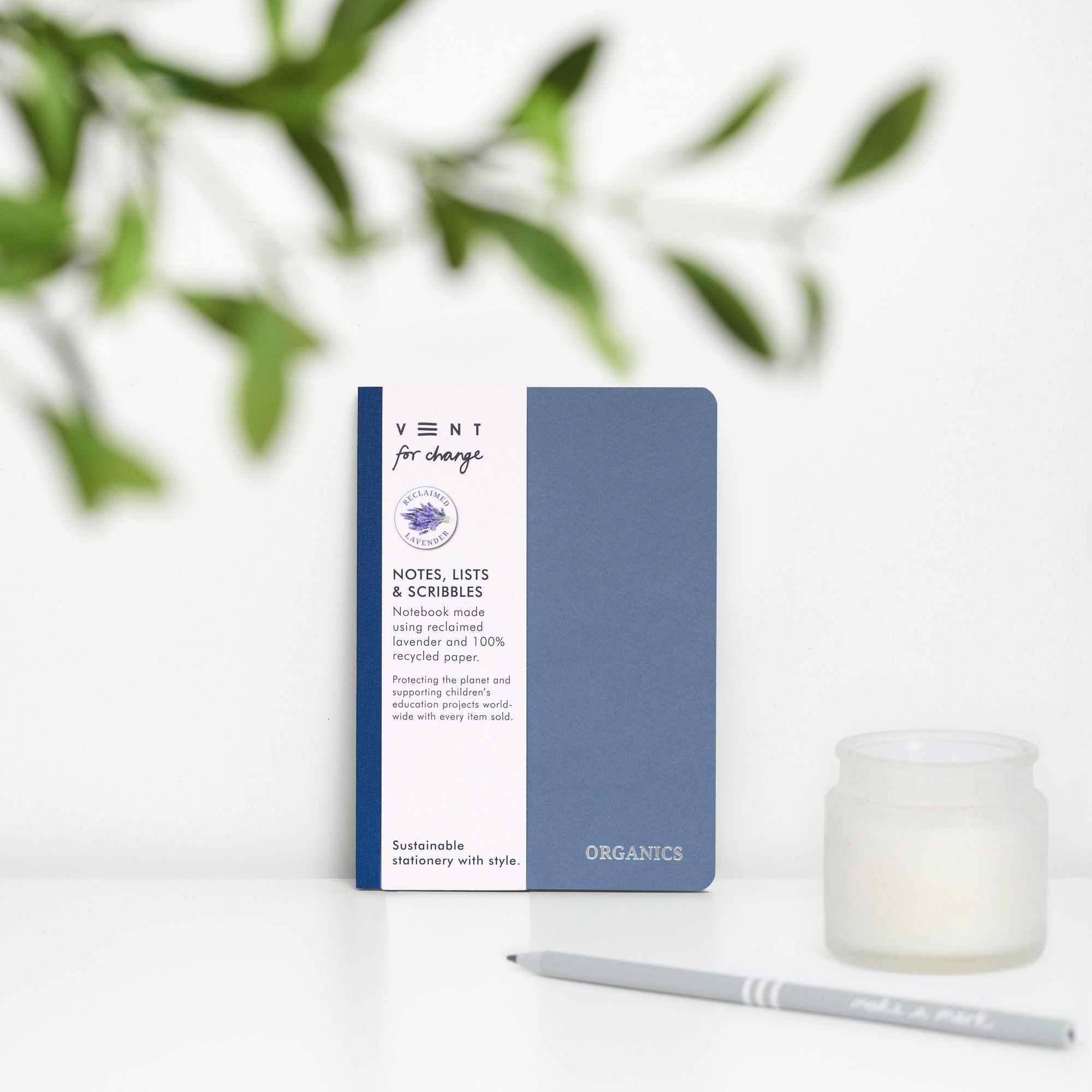 Organics Lavender Recycled Notebook