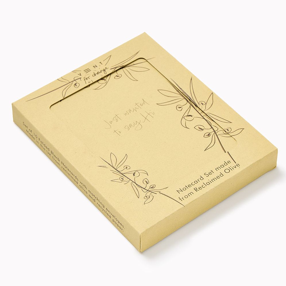 VENT for Change Reclaimed Olive Paper Notecard Set