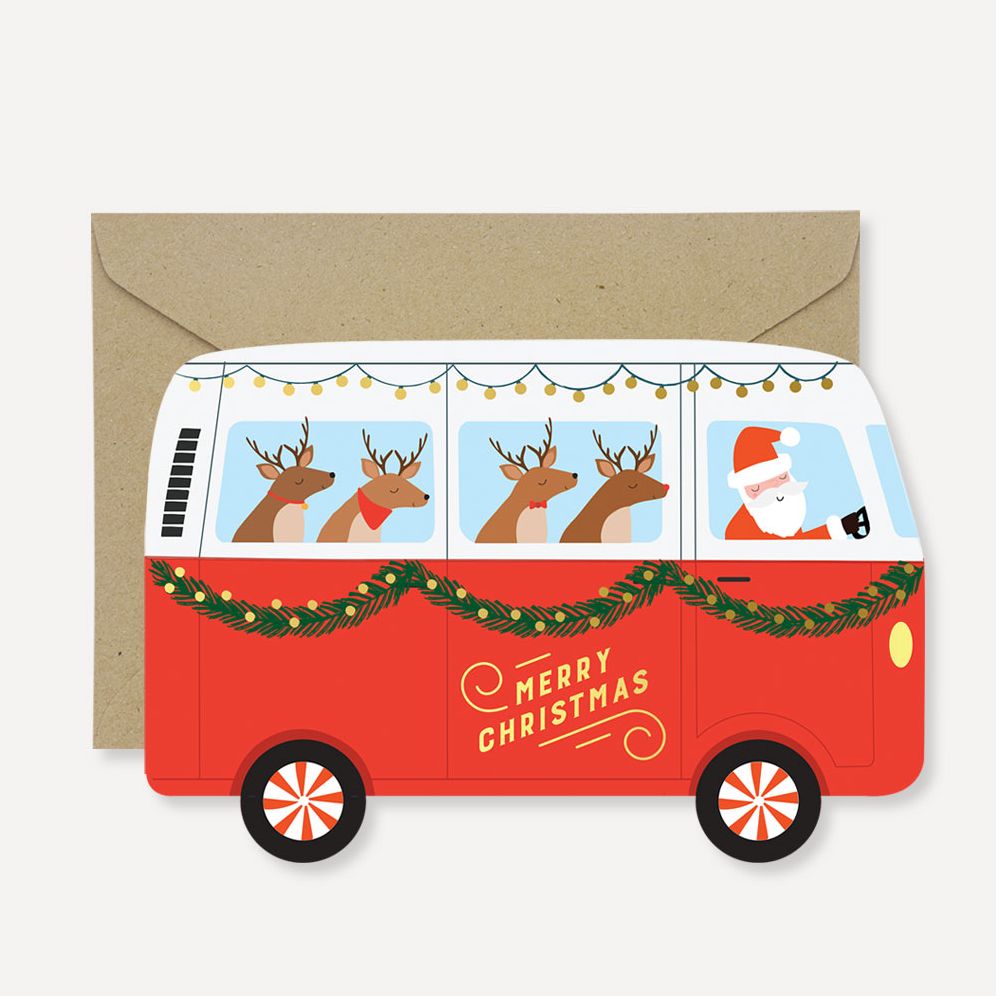 Holiday Camper Christmas Card