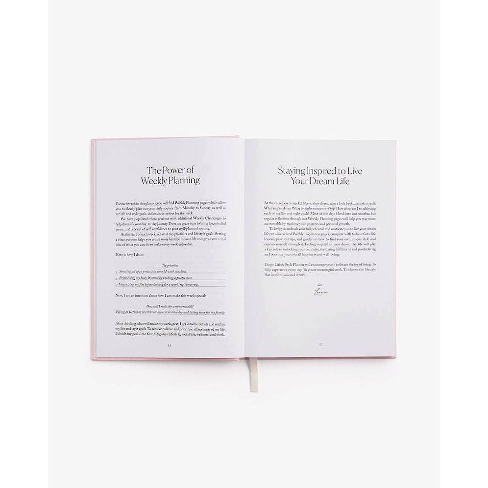 LIFE & STYLE PLANNER PINK