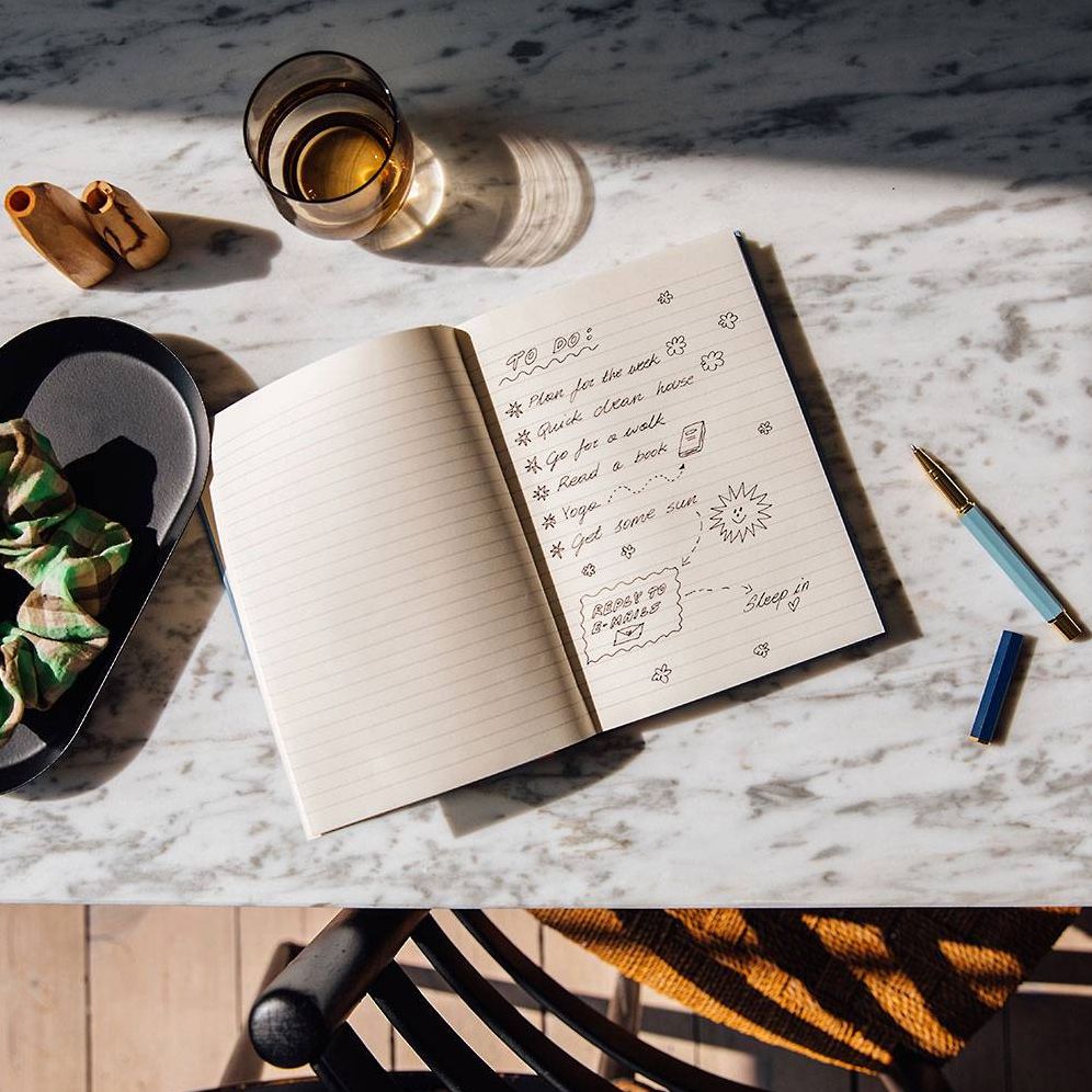 Sun & Moon Hardcover Lined Notebook