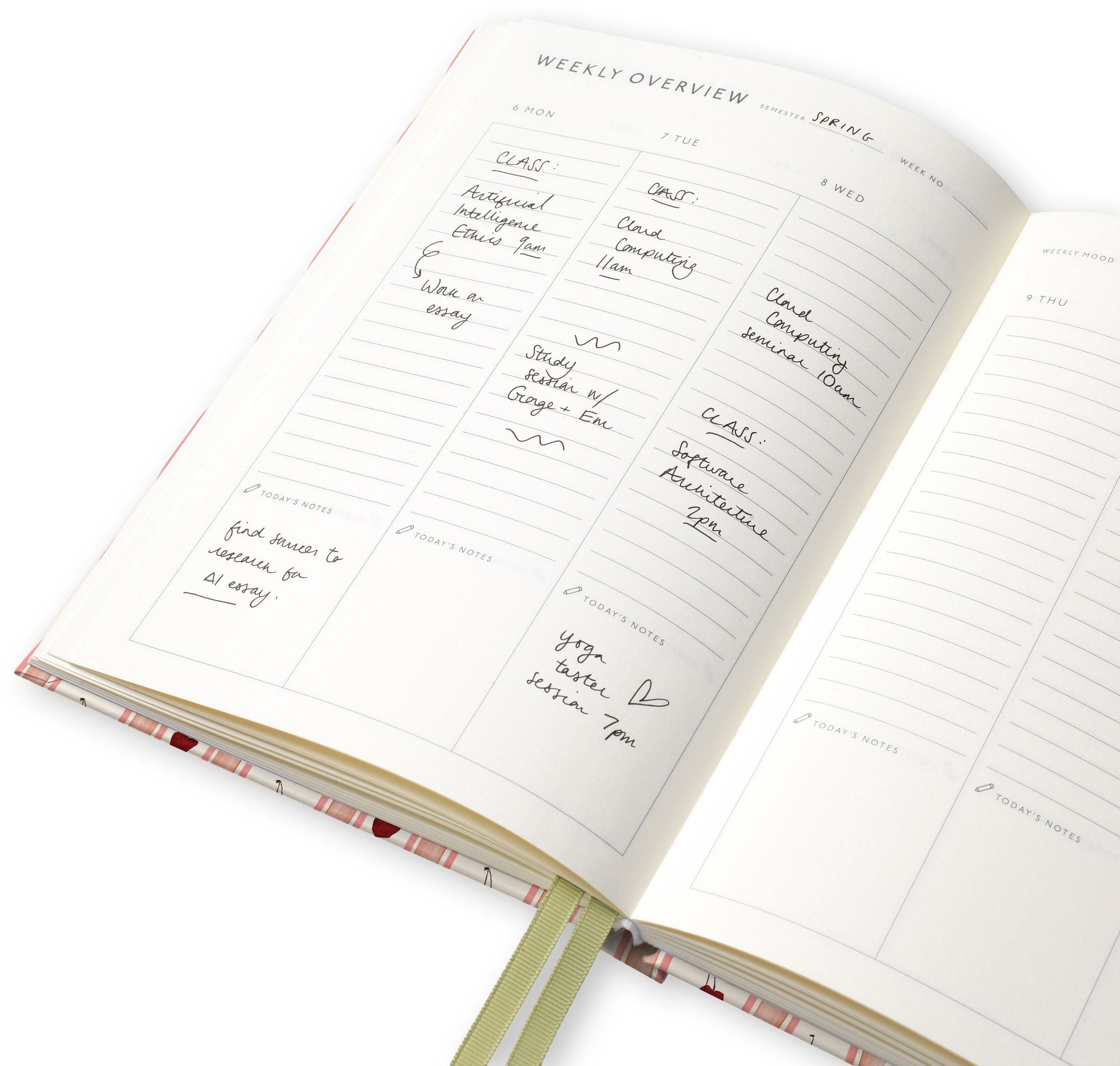 2026-2027 Papier A5 Academic Planner Berry Dream