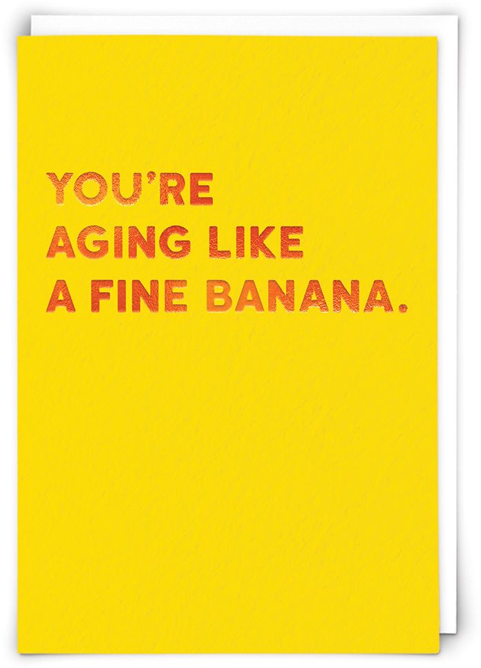 Fine Banana Birthday Card