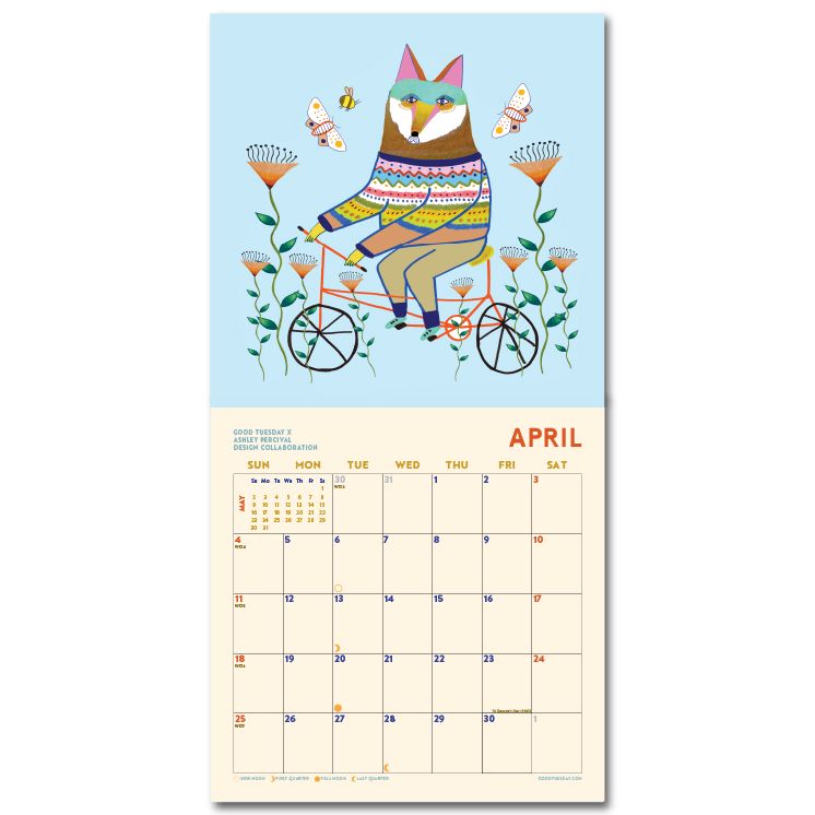 2027 Folk Animals Art Calendar