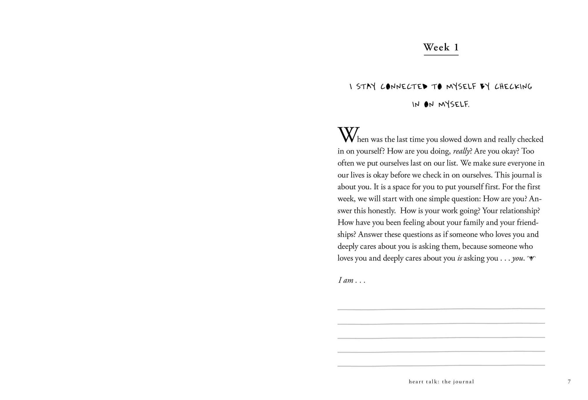 Heart Talk: The Journal: 52 Weeks of Self-Love, Self-Care, and Self-Discovery