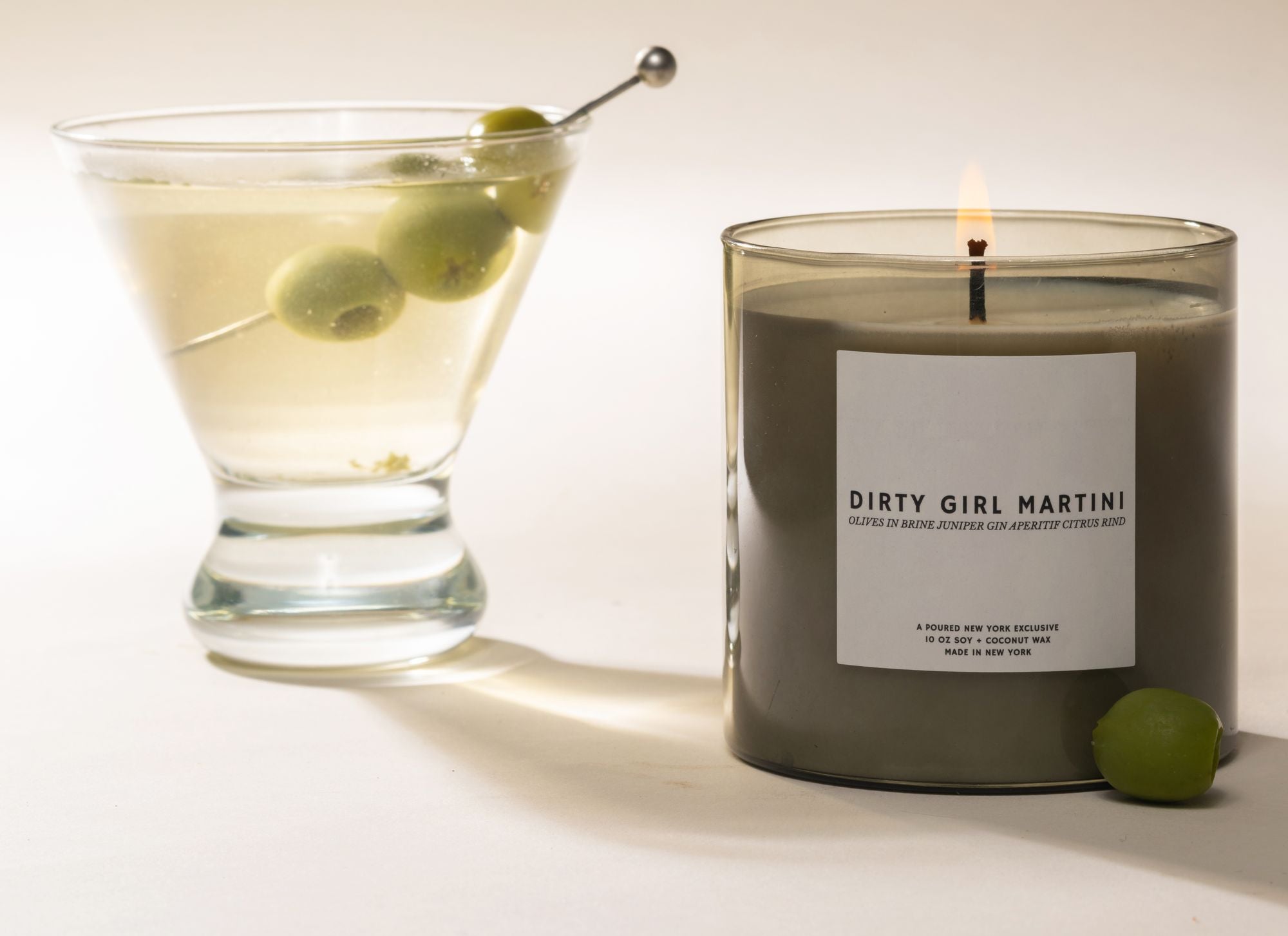 Dirty Girl Martini 10OZ Soy + Coconut Wax Candle