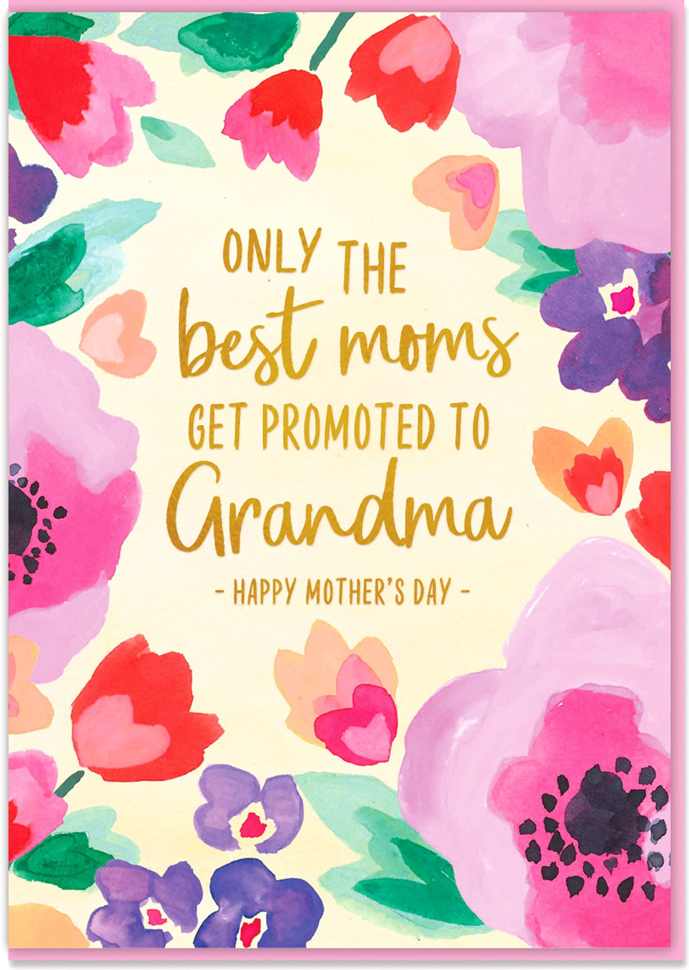 Mother's Day Greeting Card Best Moms Are Promoted To Grandma