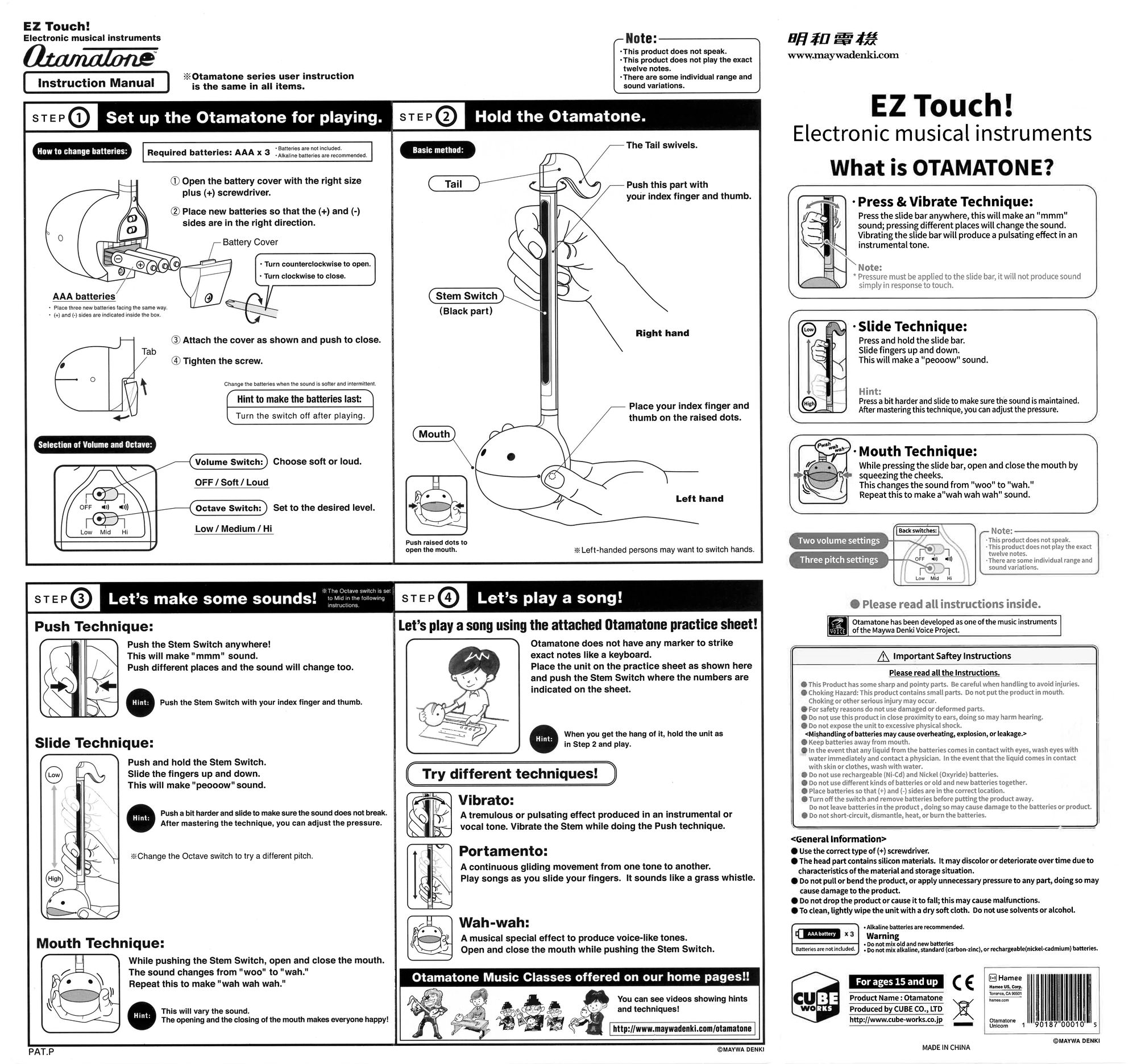 Otamatone (Assorted; Styles Vary)