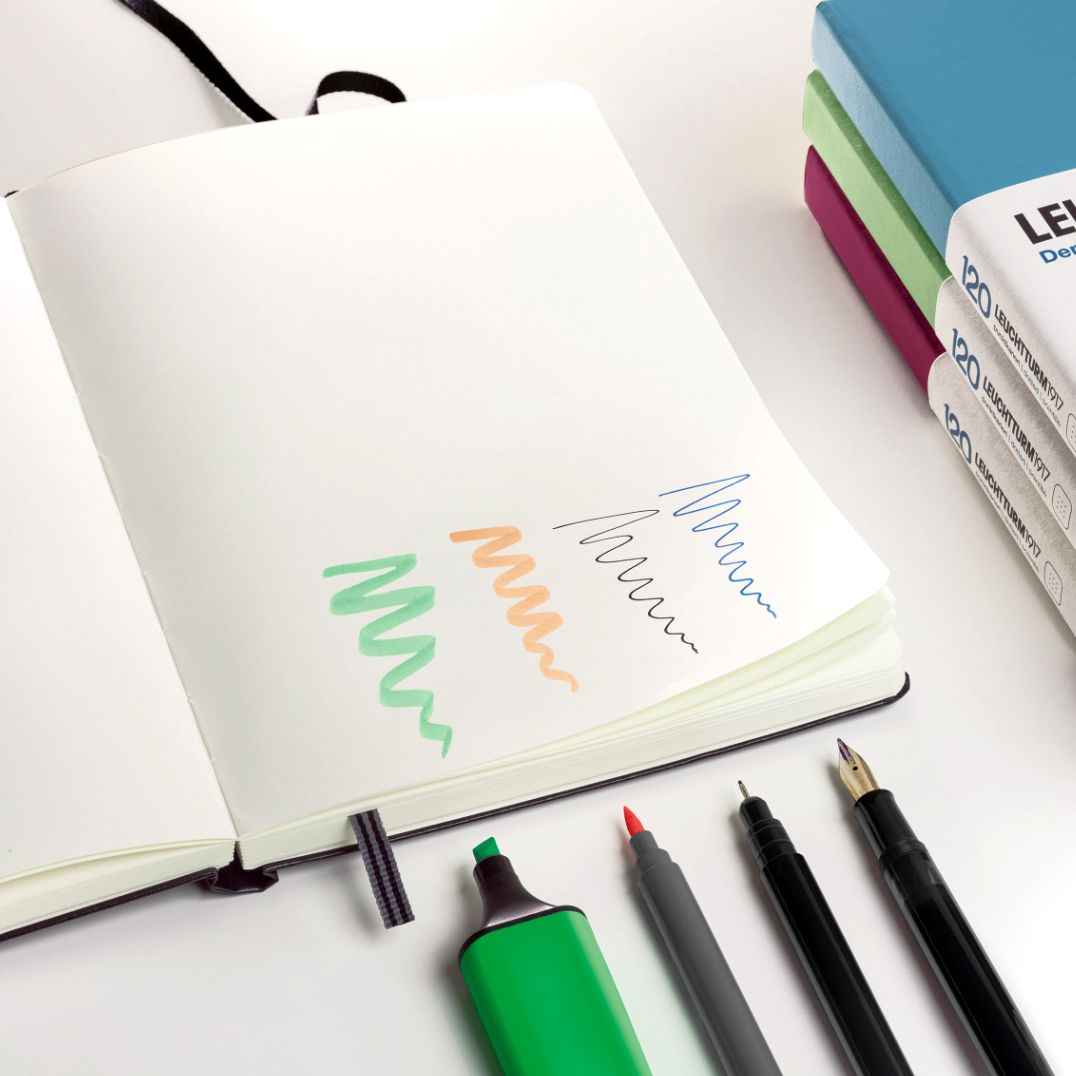 Leuchtturm Black Dotted Page Hardcover Edition 120 Medium Notebook