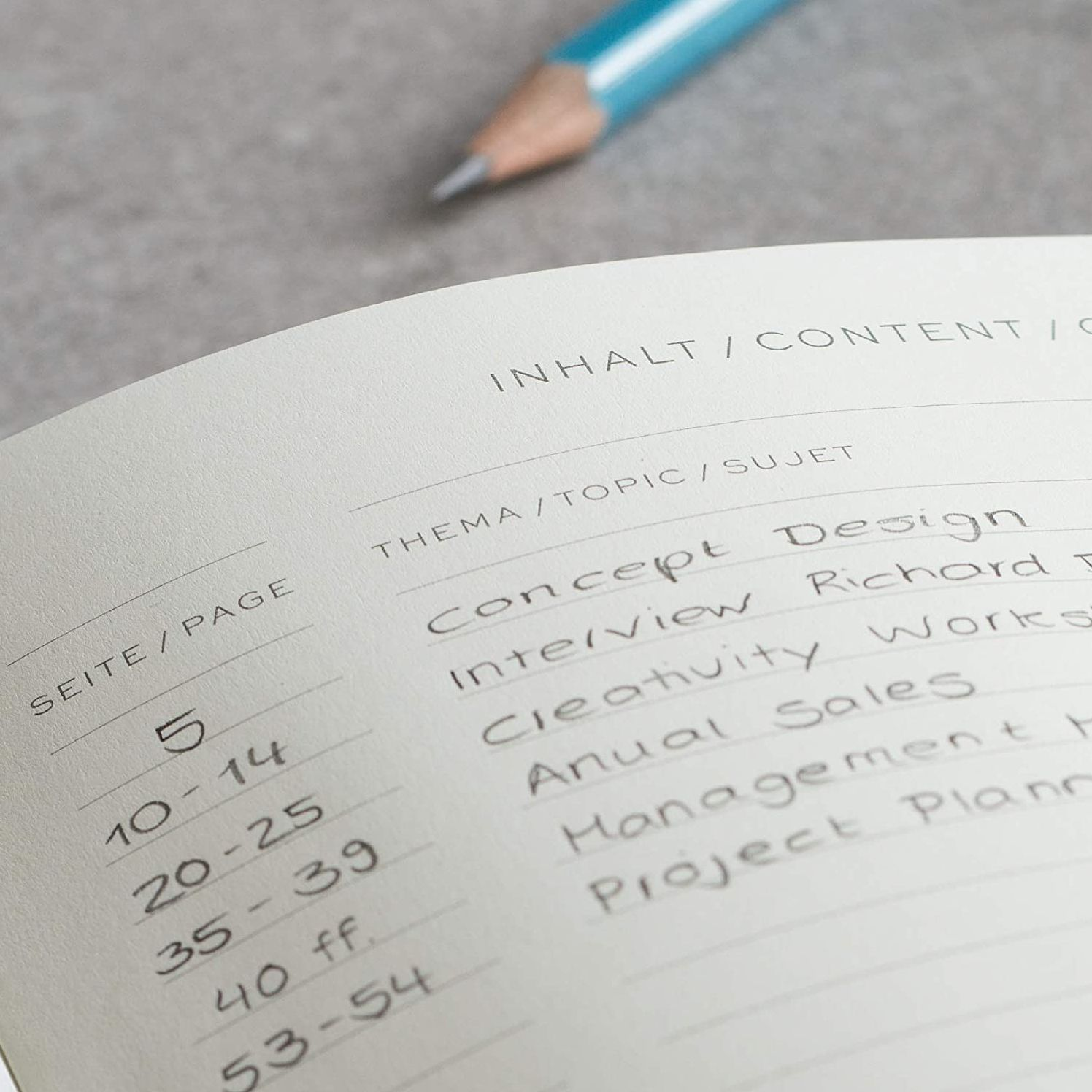 Leuchtturm Powder Ruled Page Hardcover Medium Notebook