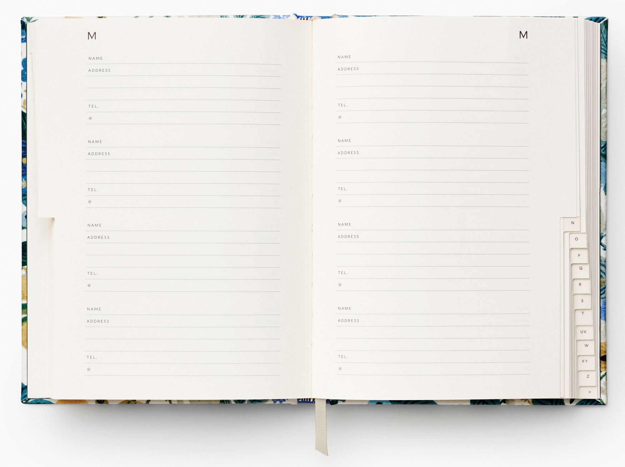 Blue Garden Party Address Journal