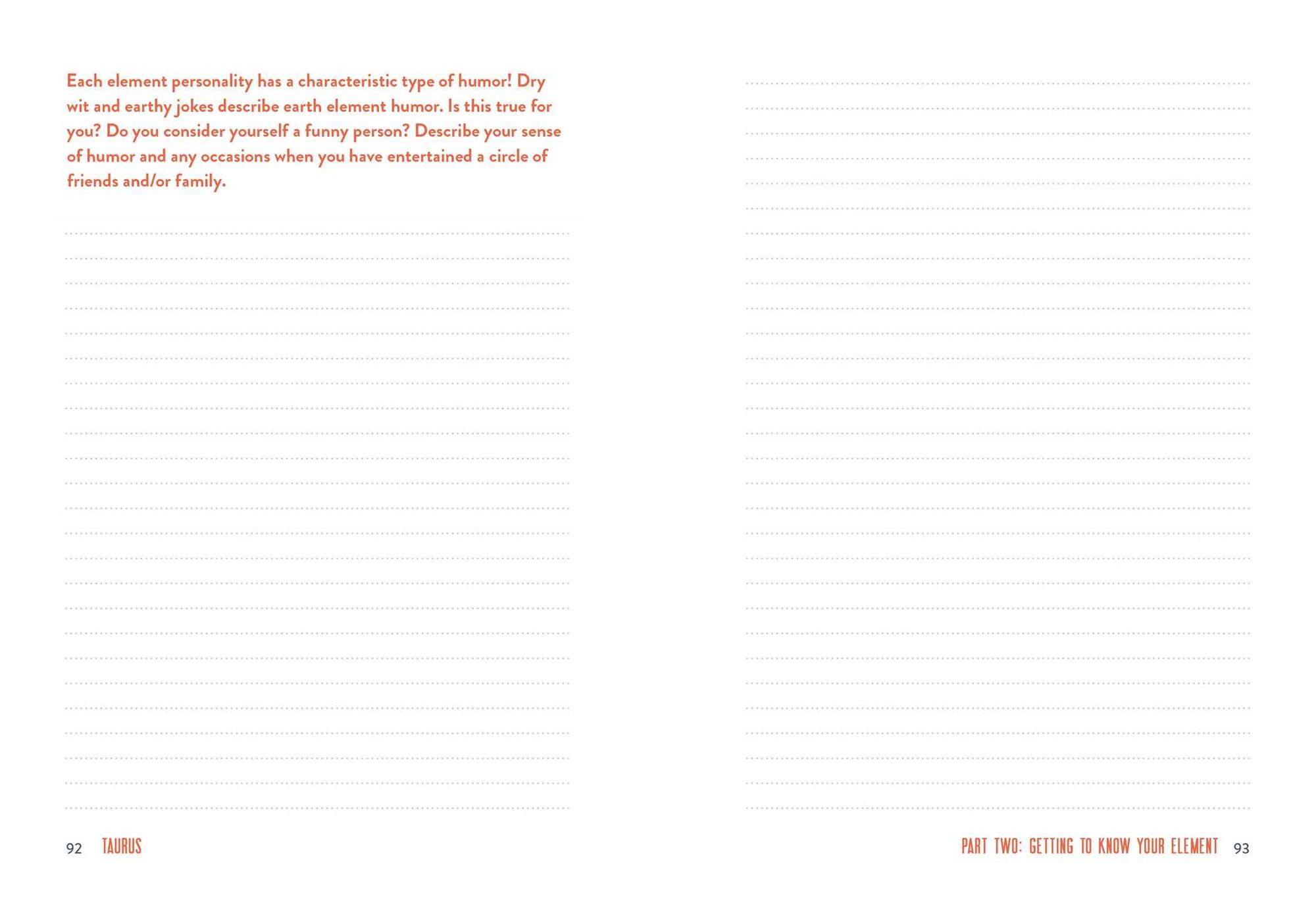 Taurus A Guided Journal