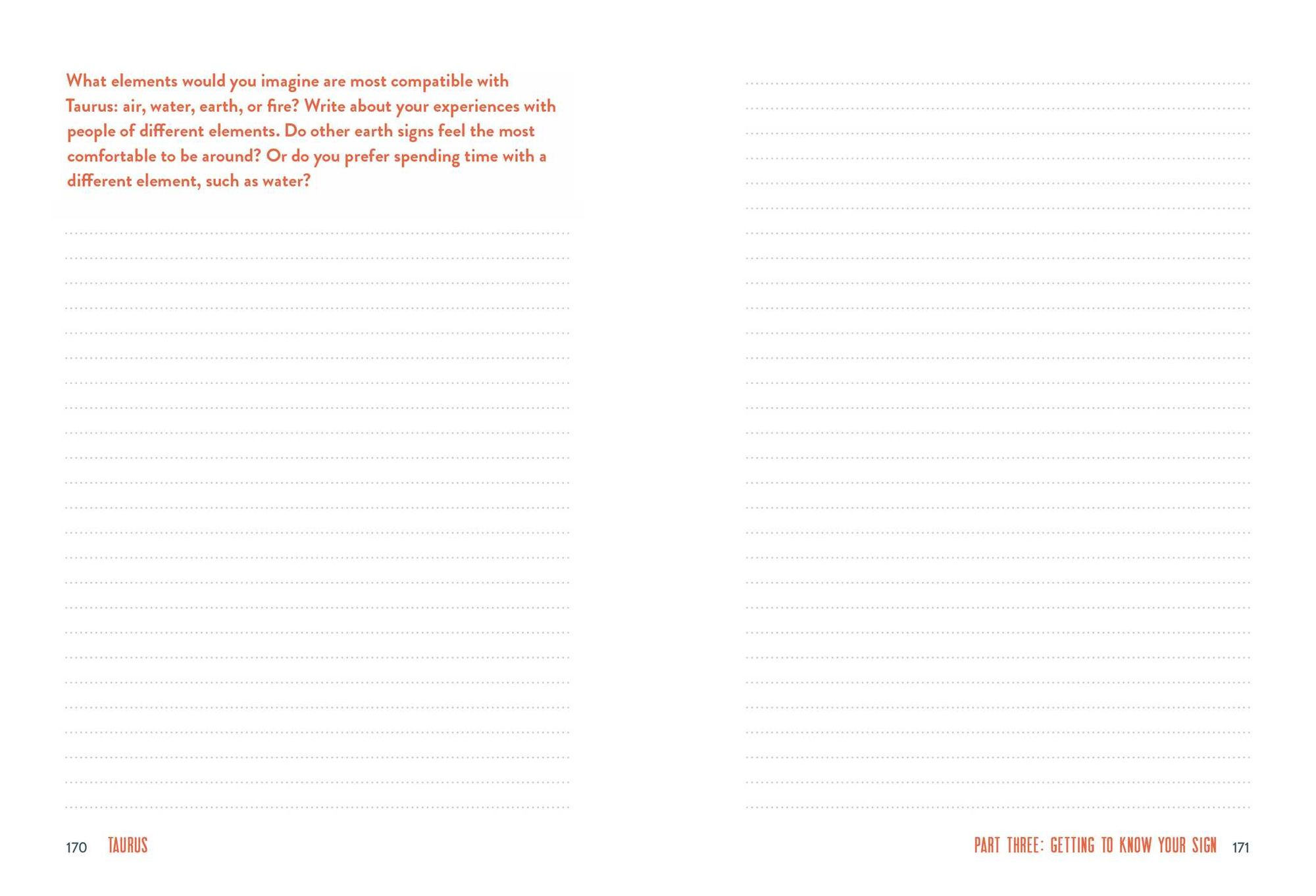 Taurus A Guided Journal