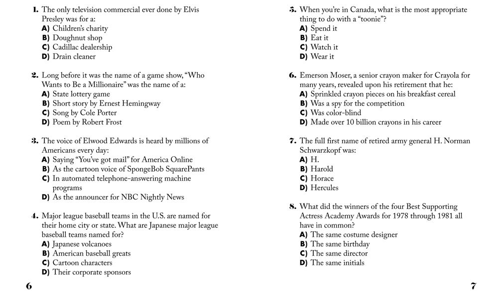 Sit & Solve Quick Trivia