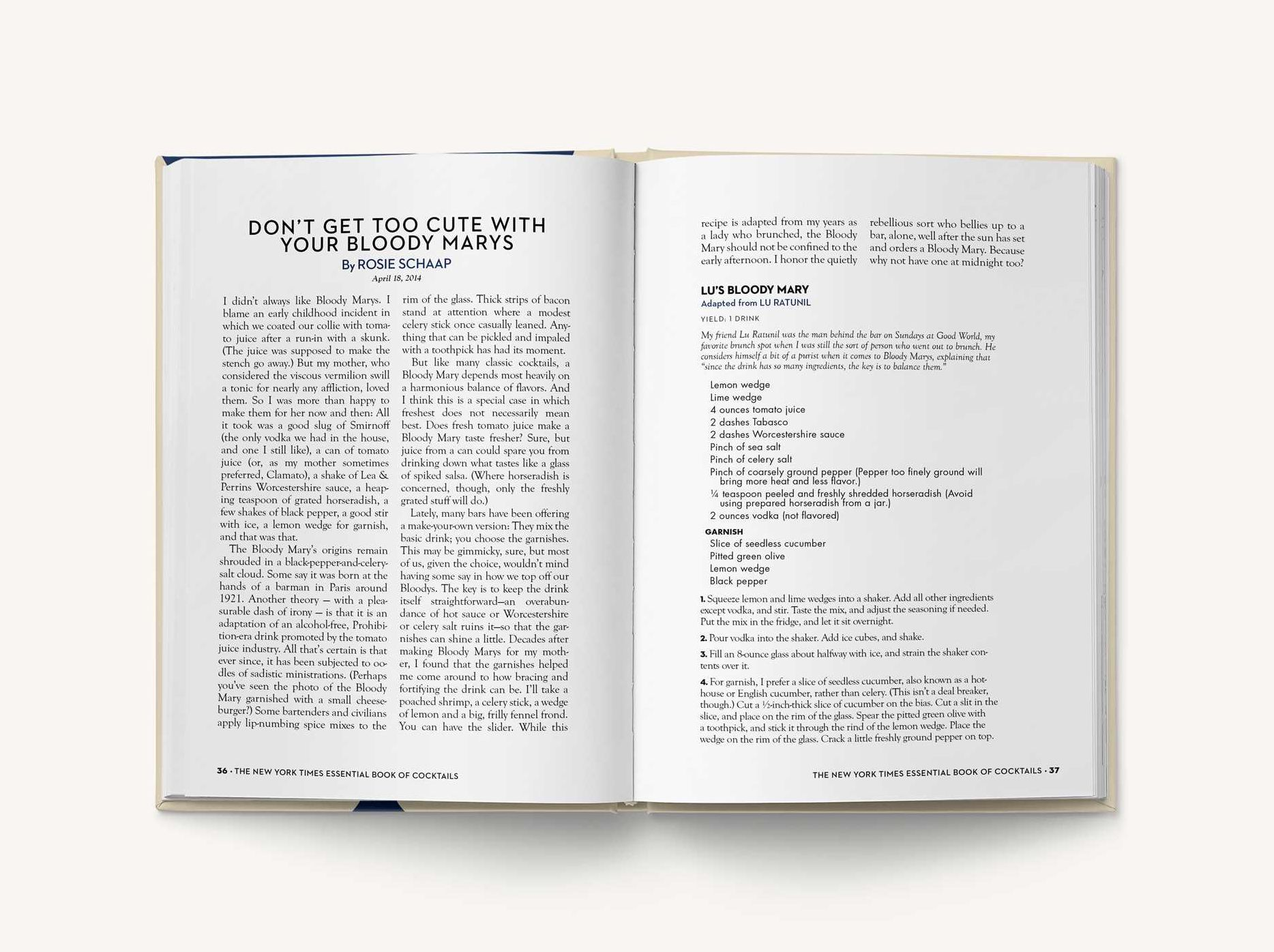 The New York Times Essential Book of Cocktails (Second Edition): Over 400 Classic Drink Recipes With Great Writing from The New York Times (The Ultimate Guide to Entertaining and Bartending)