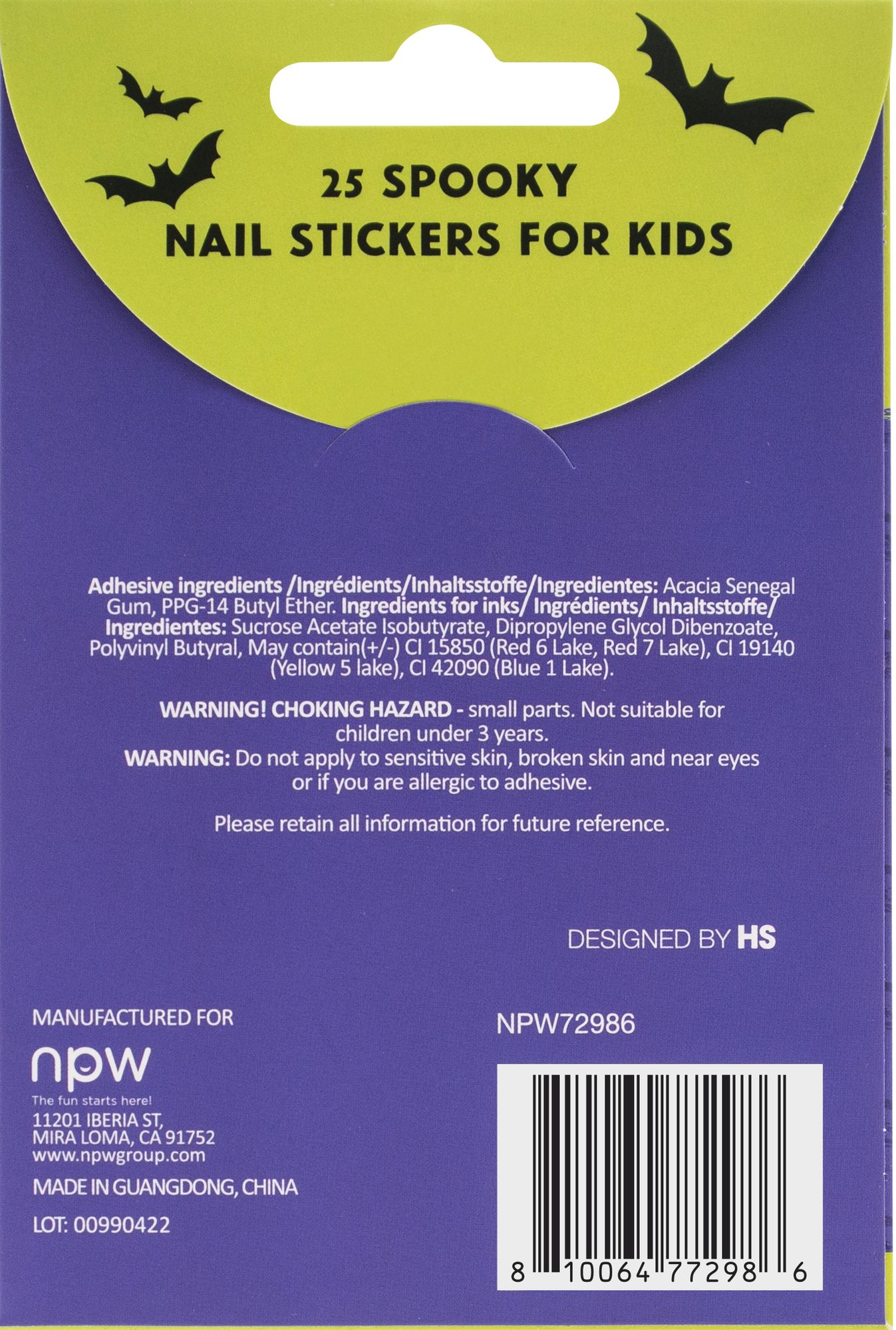 Freaky Fingernail Friends Halloween Nail Stickers