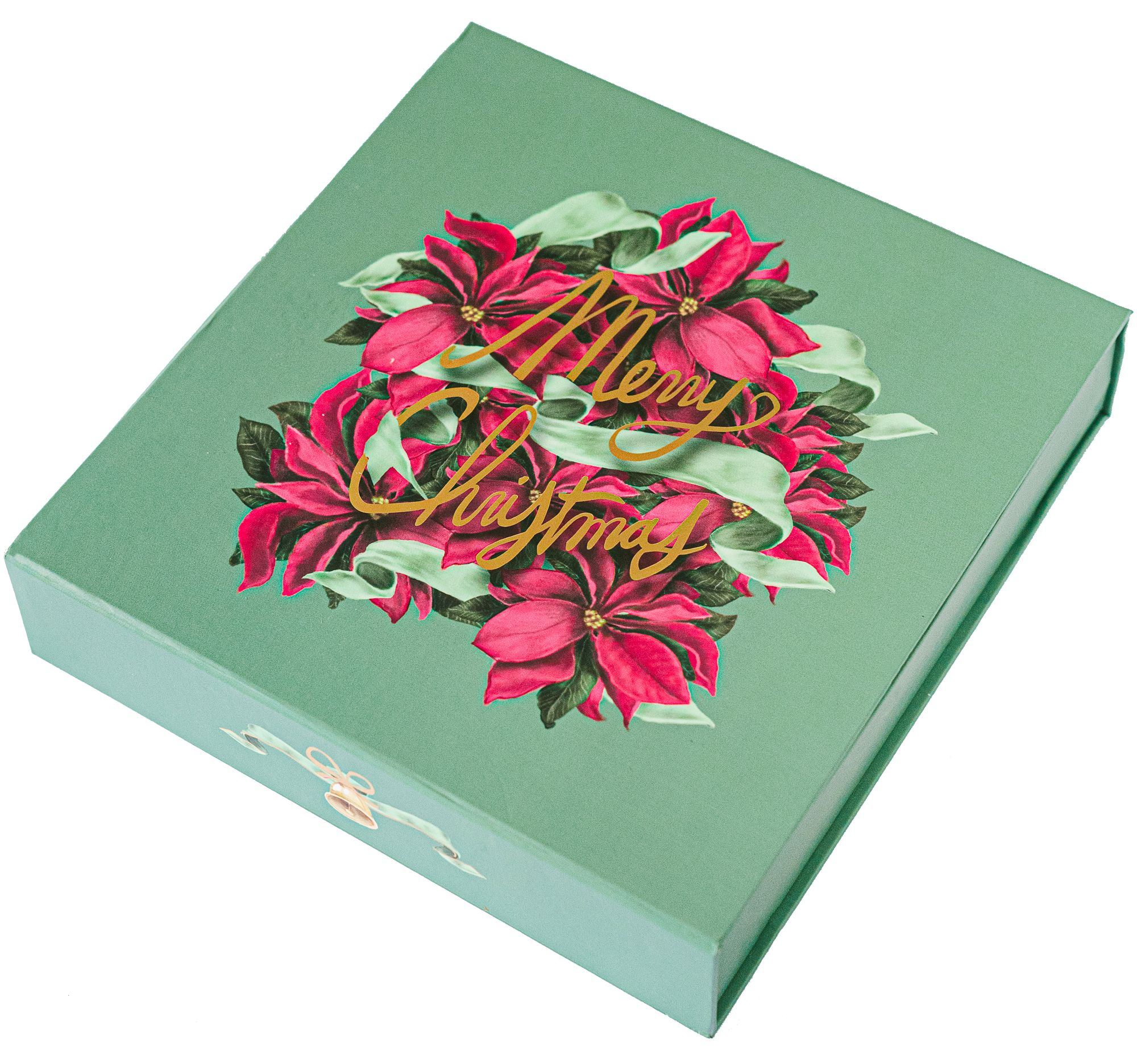 Christmas Poinsettias Luxury Holiday Card Set