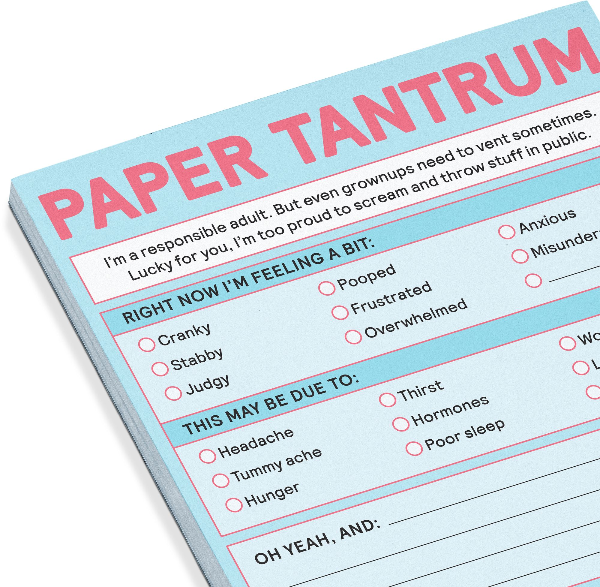 Paper Tantrum Pad Knock Knock Nifty Notes
