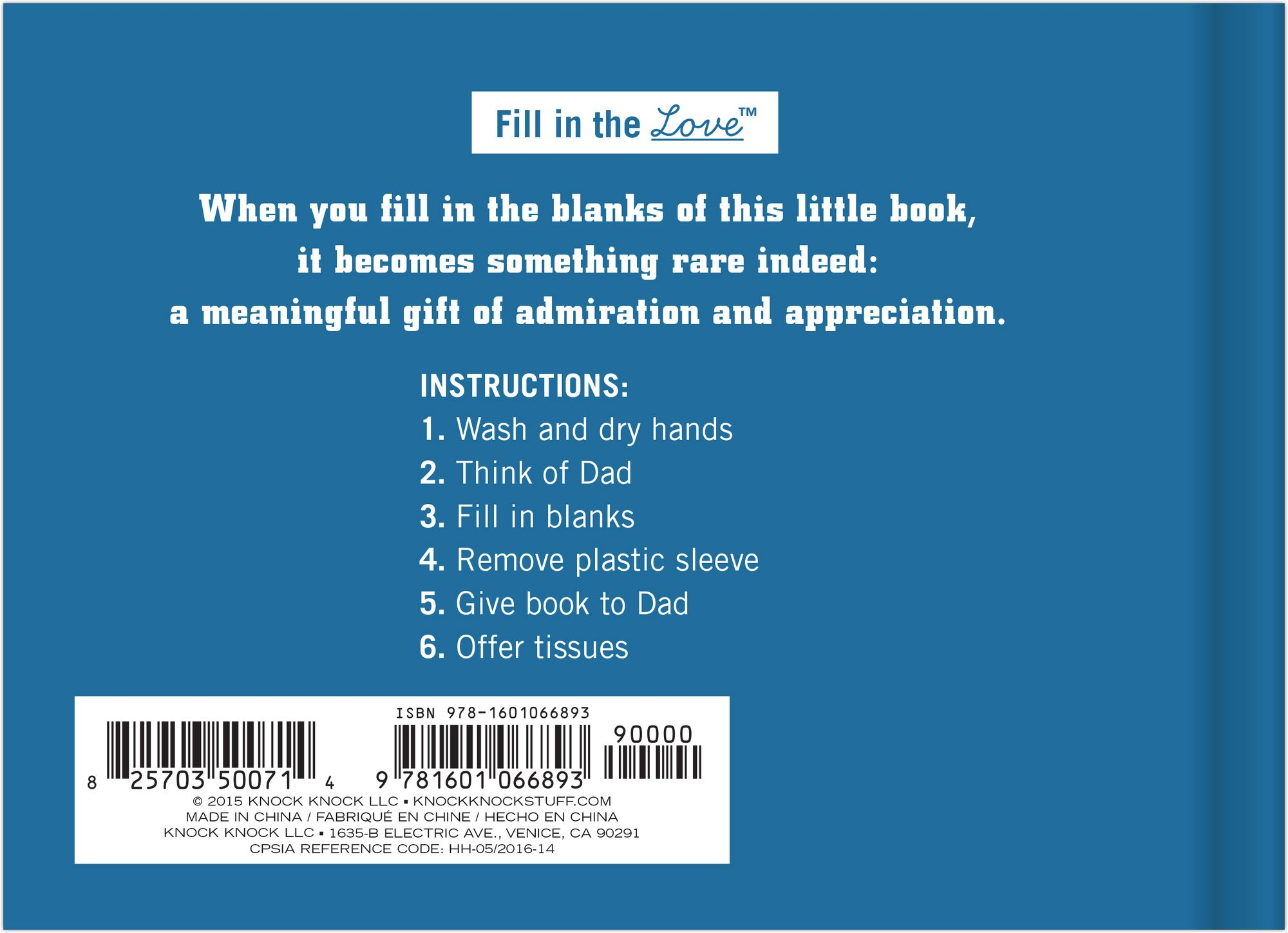 What I Love About Dad Journal