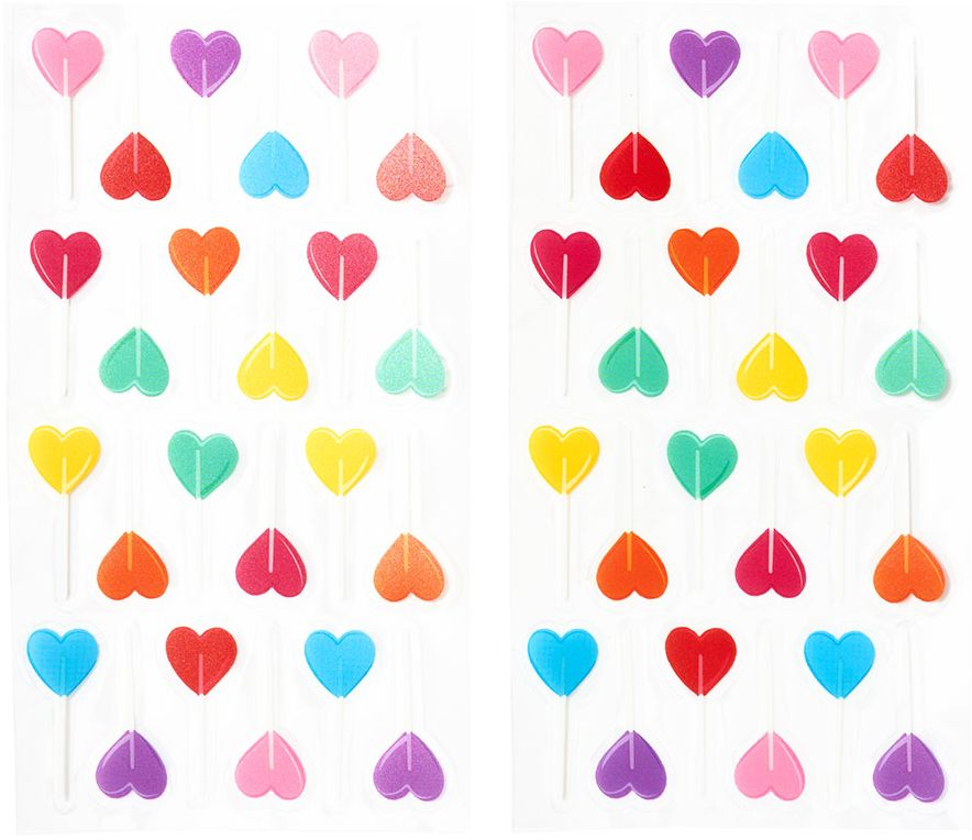 Heart Lollipop Stickers