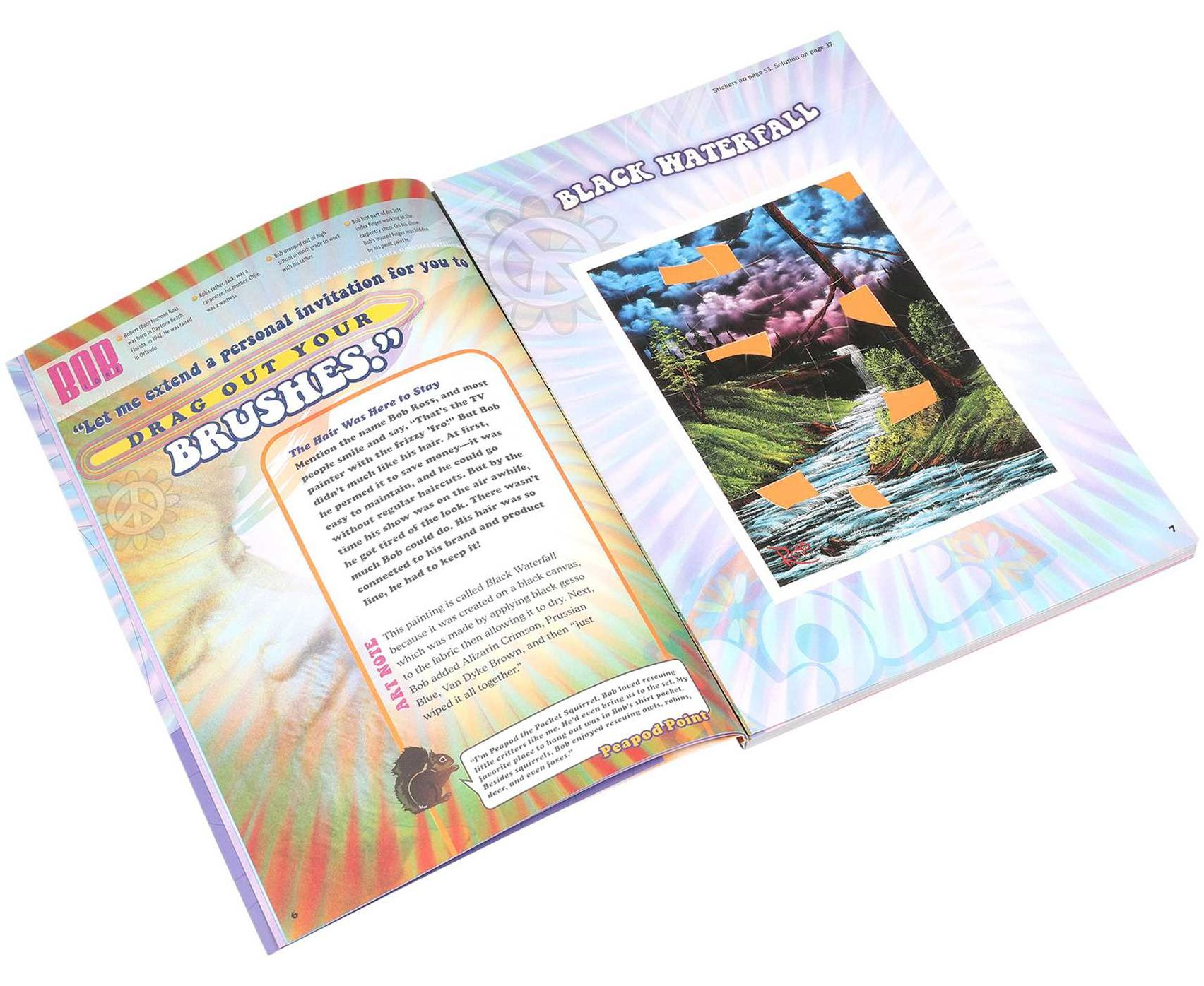 Bob Ross Happy Little Sticker Puzzles