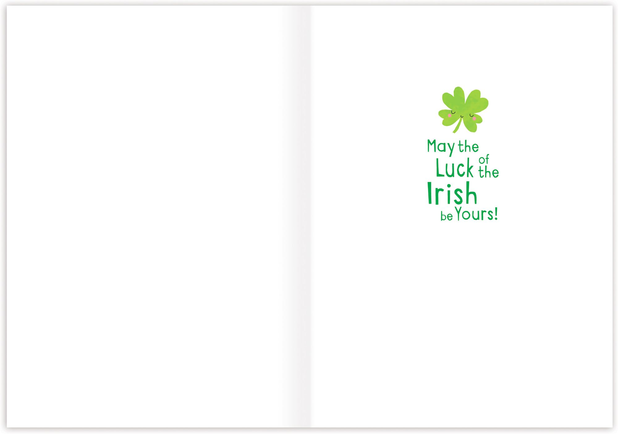 Shamrocks & Horseshoes St. Patrick's Day Card
