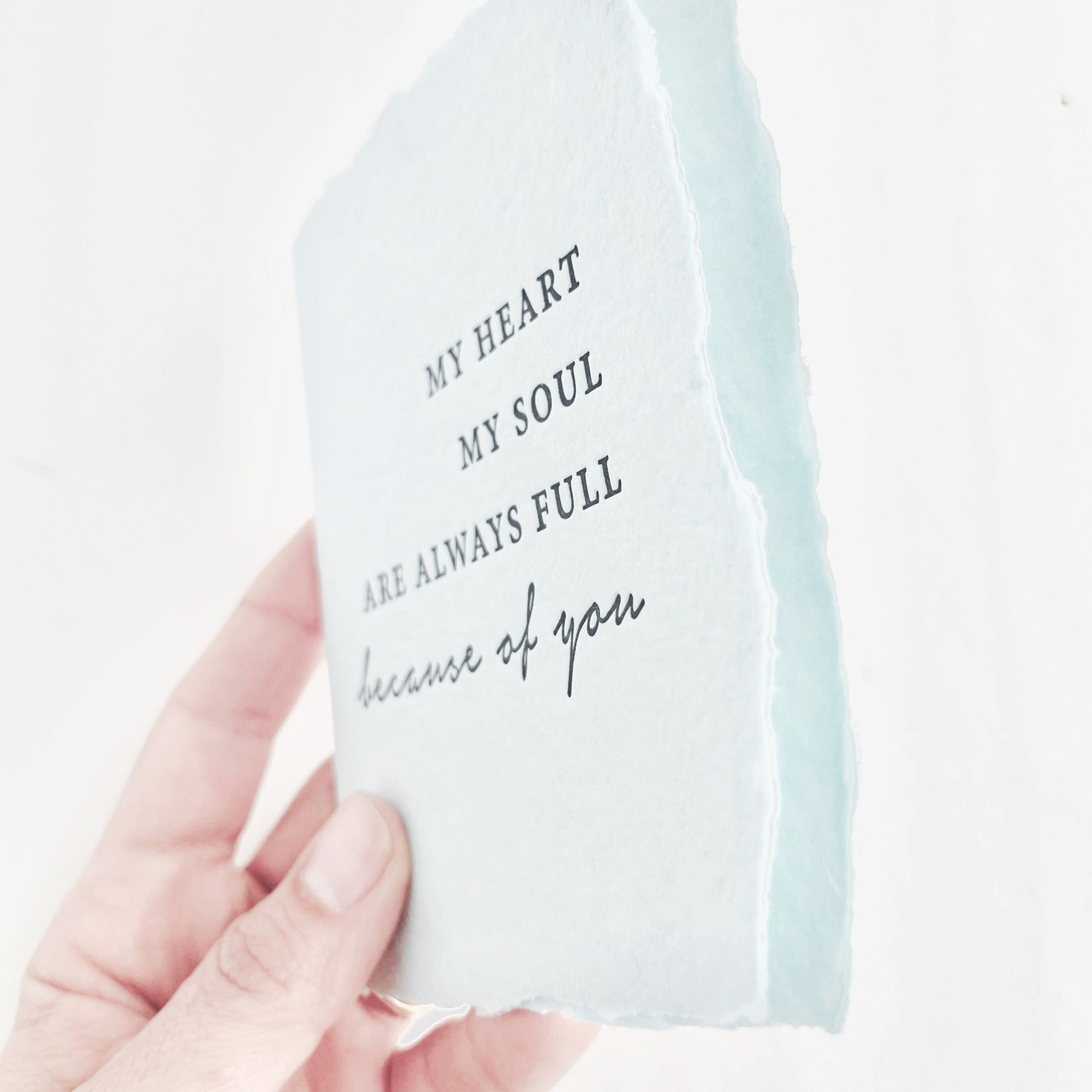 Because of You Love Card