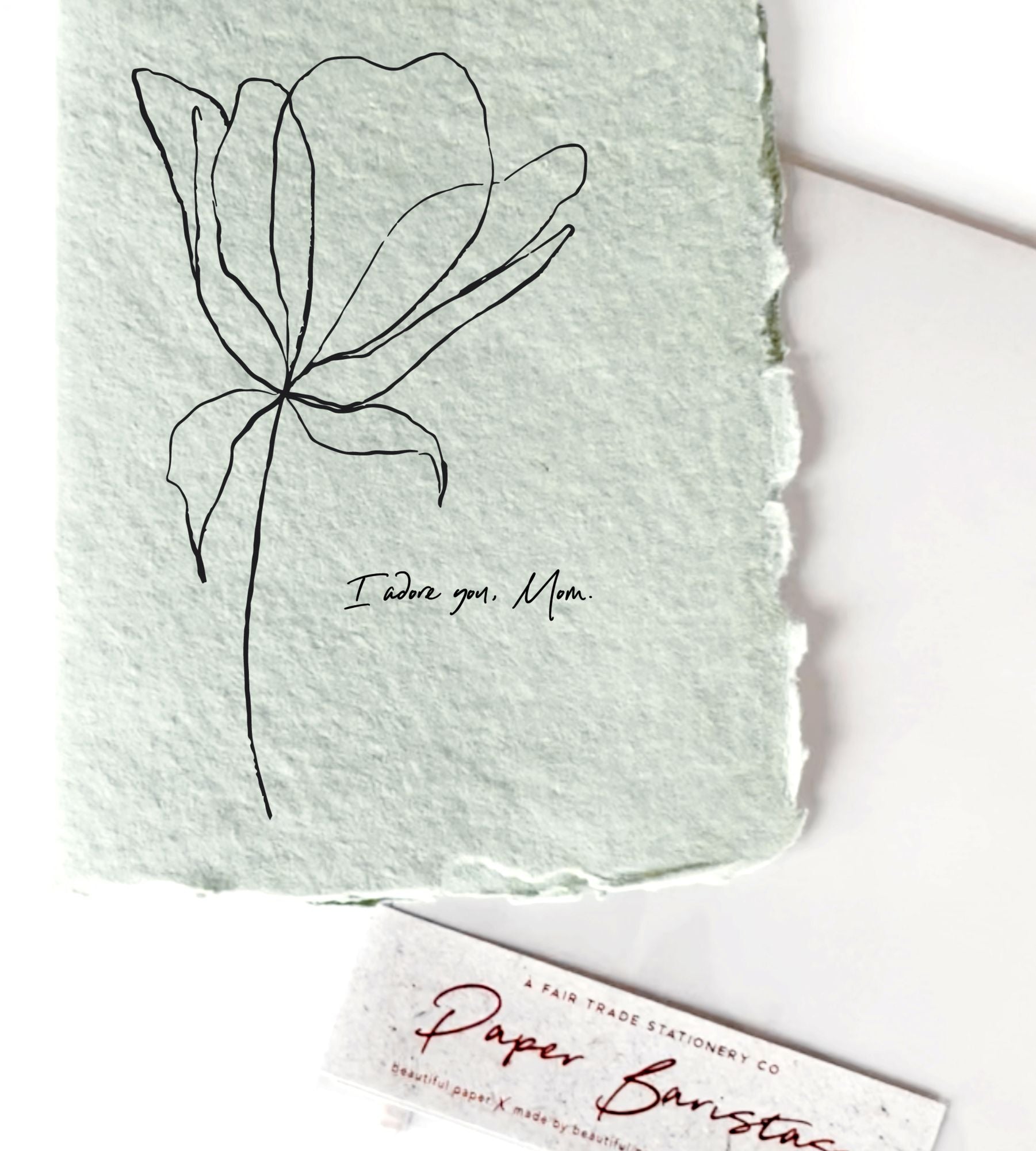 Mother's Day Greeting Card I Adore You, Mom