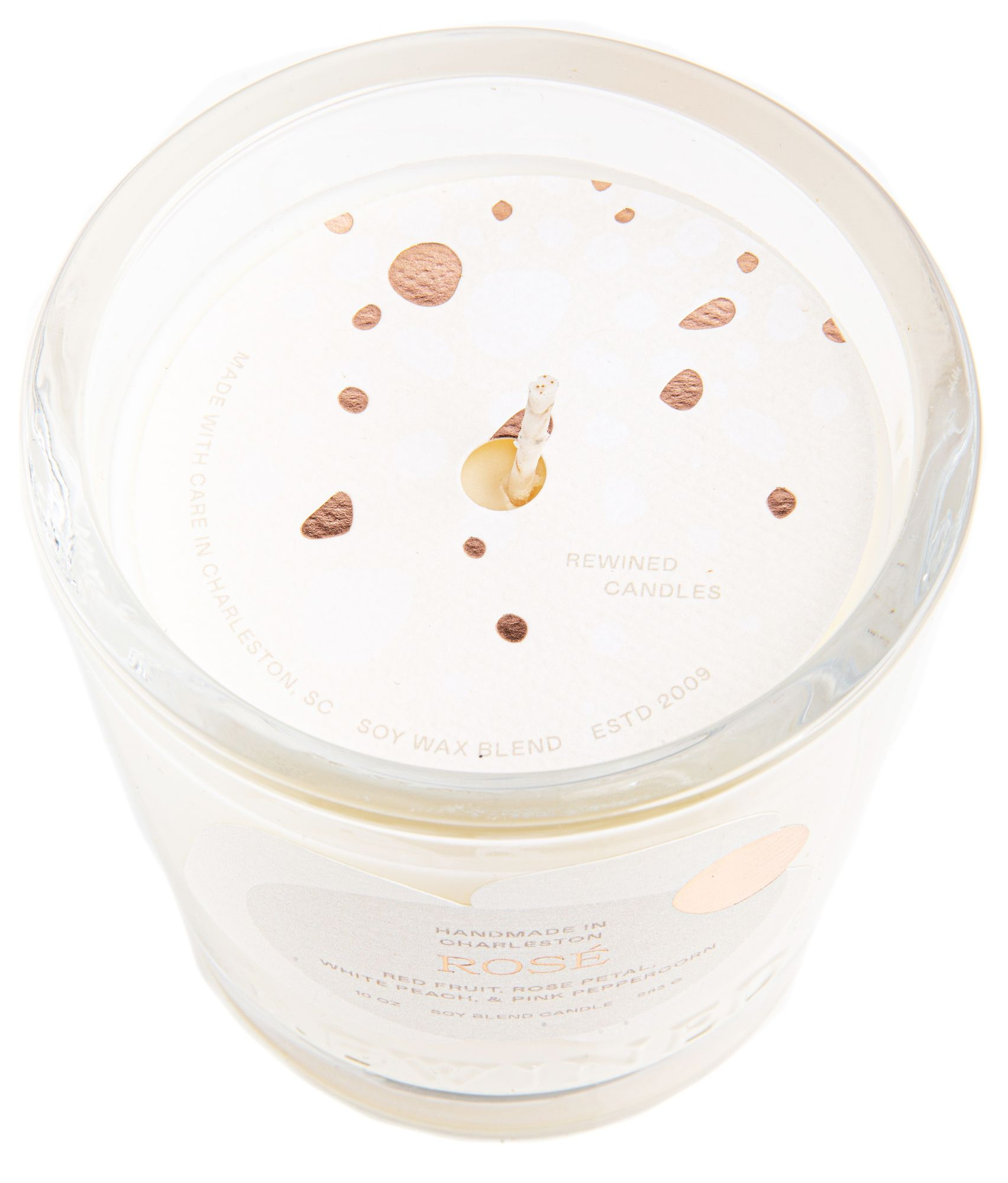 Rewined Rose Candle