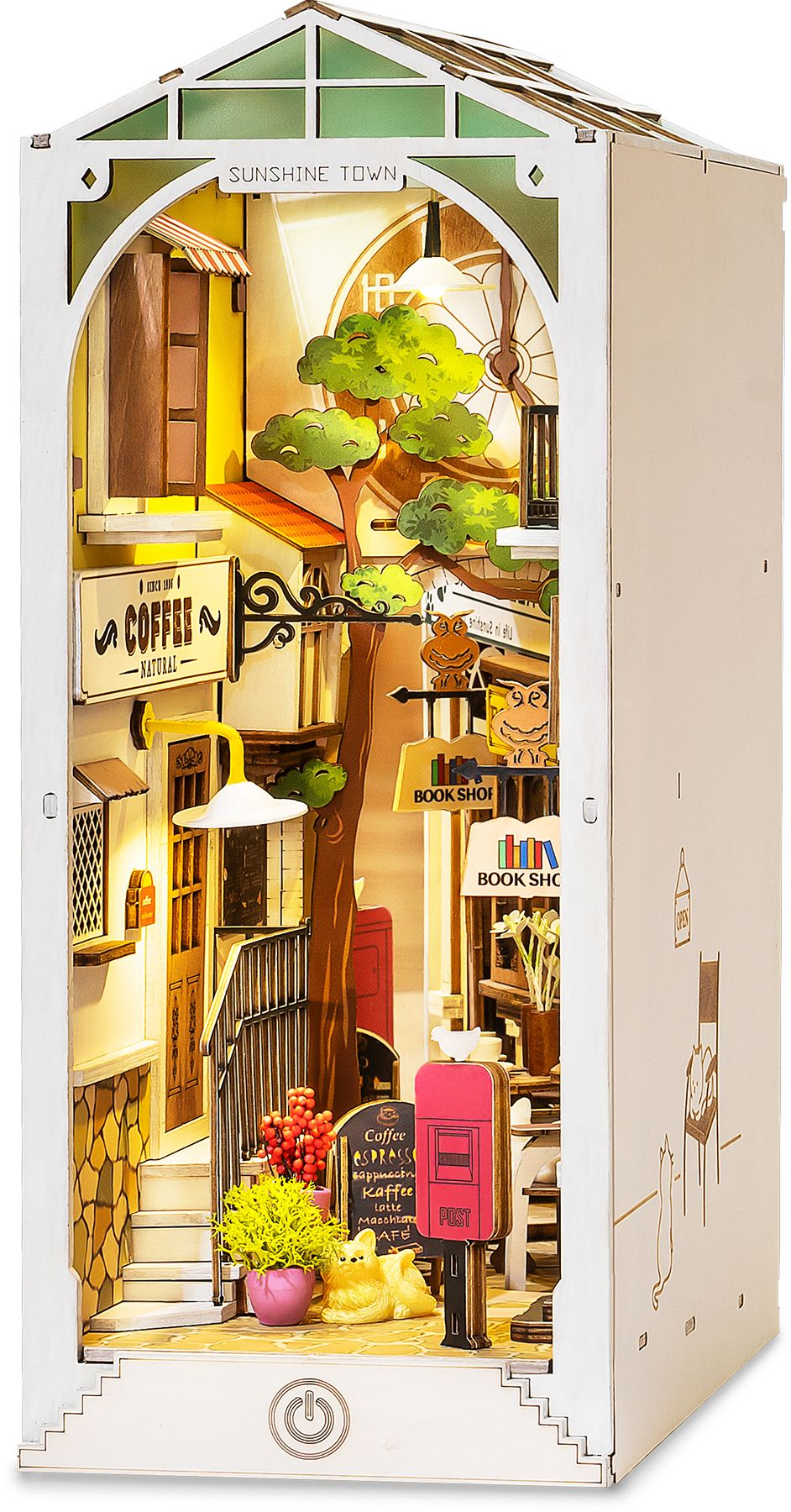 DIY Miniature Bookend: Sunshine Town