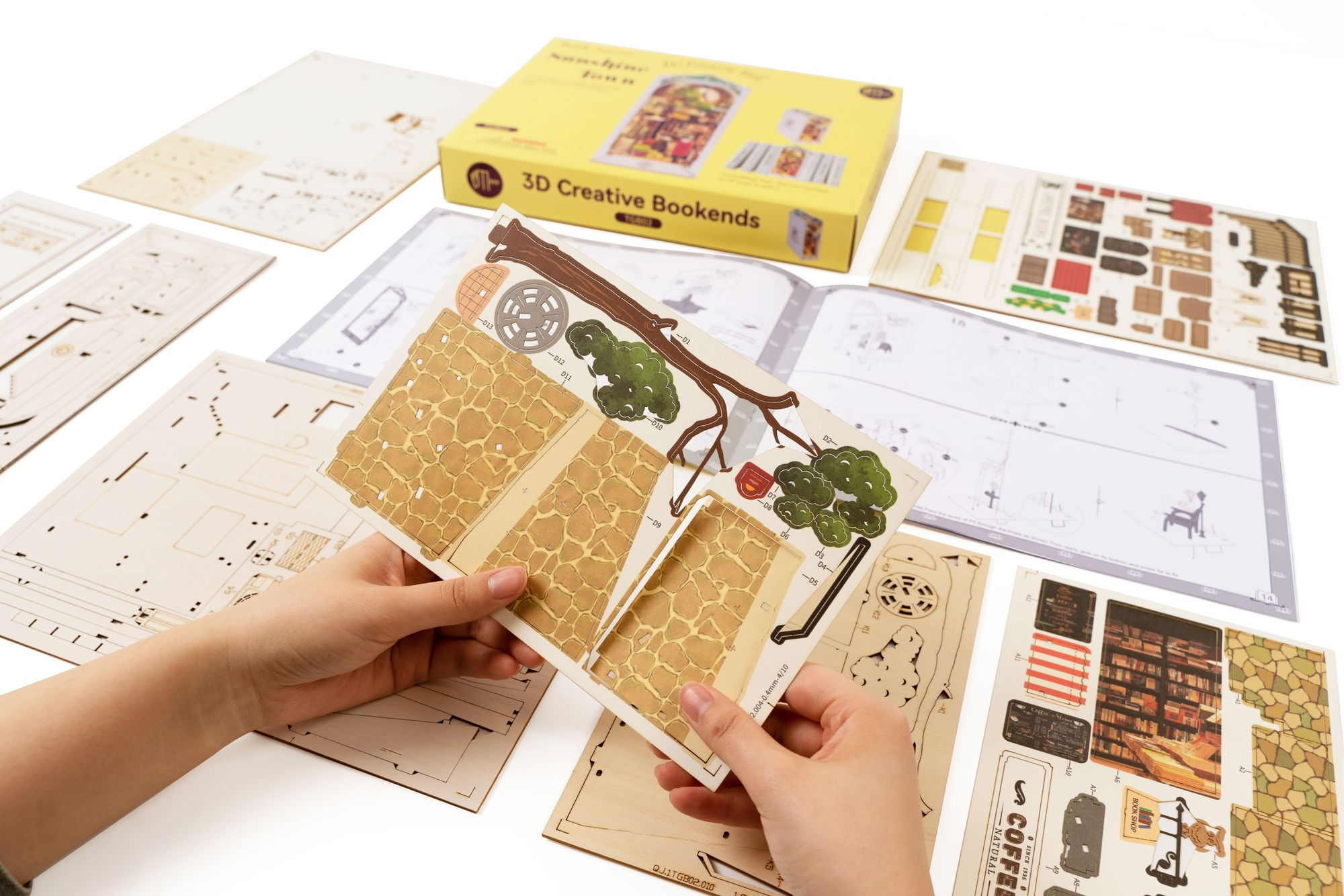 DIY Miniature Bookend: Sunshine Town