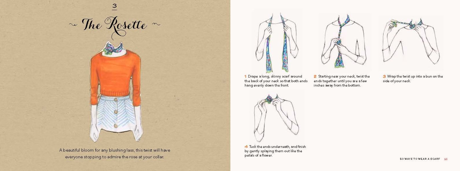 50 Ways to Wear a Scarf: (Fashion Books, Fall and Winter Fashion Books, Scarf Fashion Books)