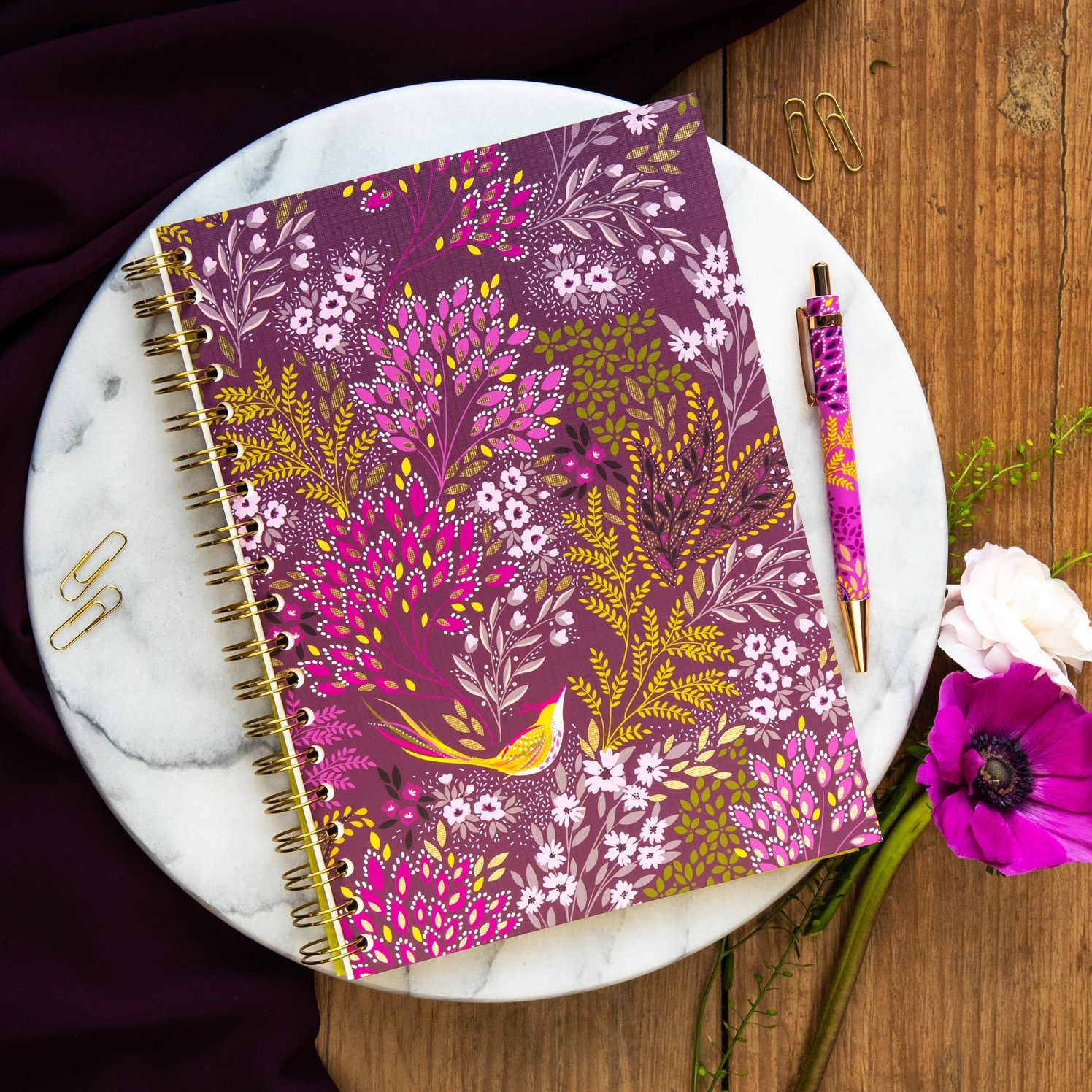 Haveli Garden Wire Spiral Notebook