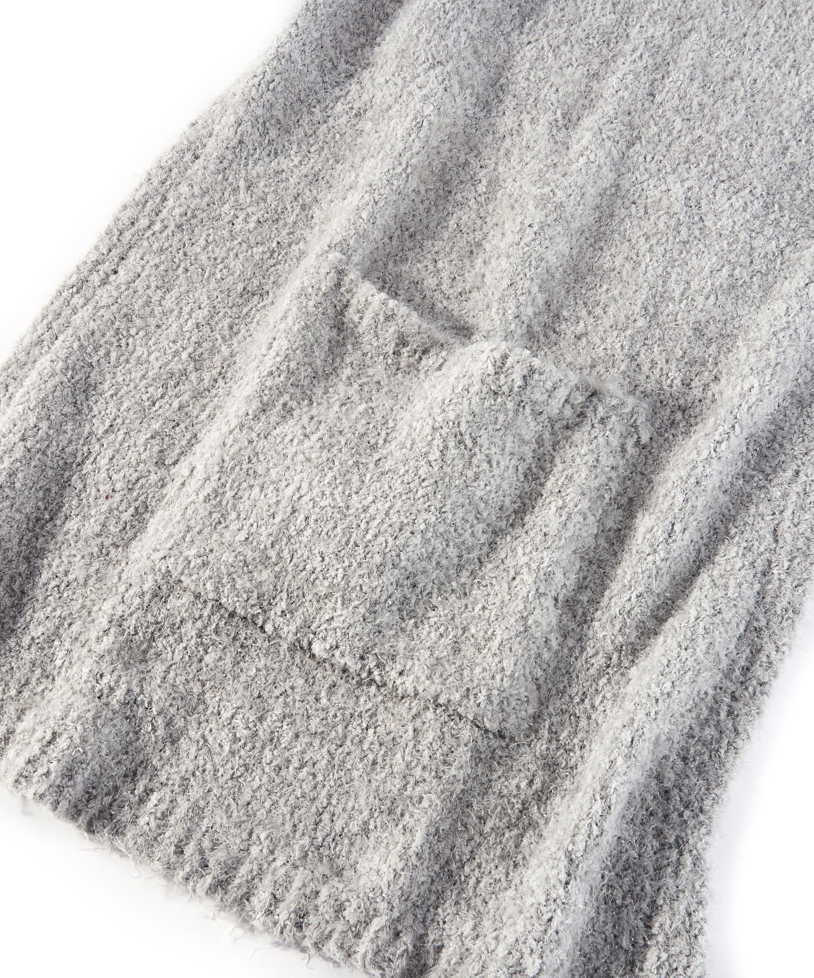 Reading Shawl with Pockets, Light Gray