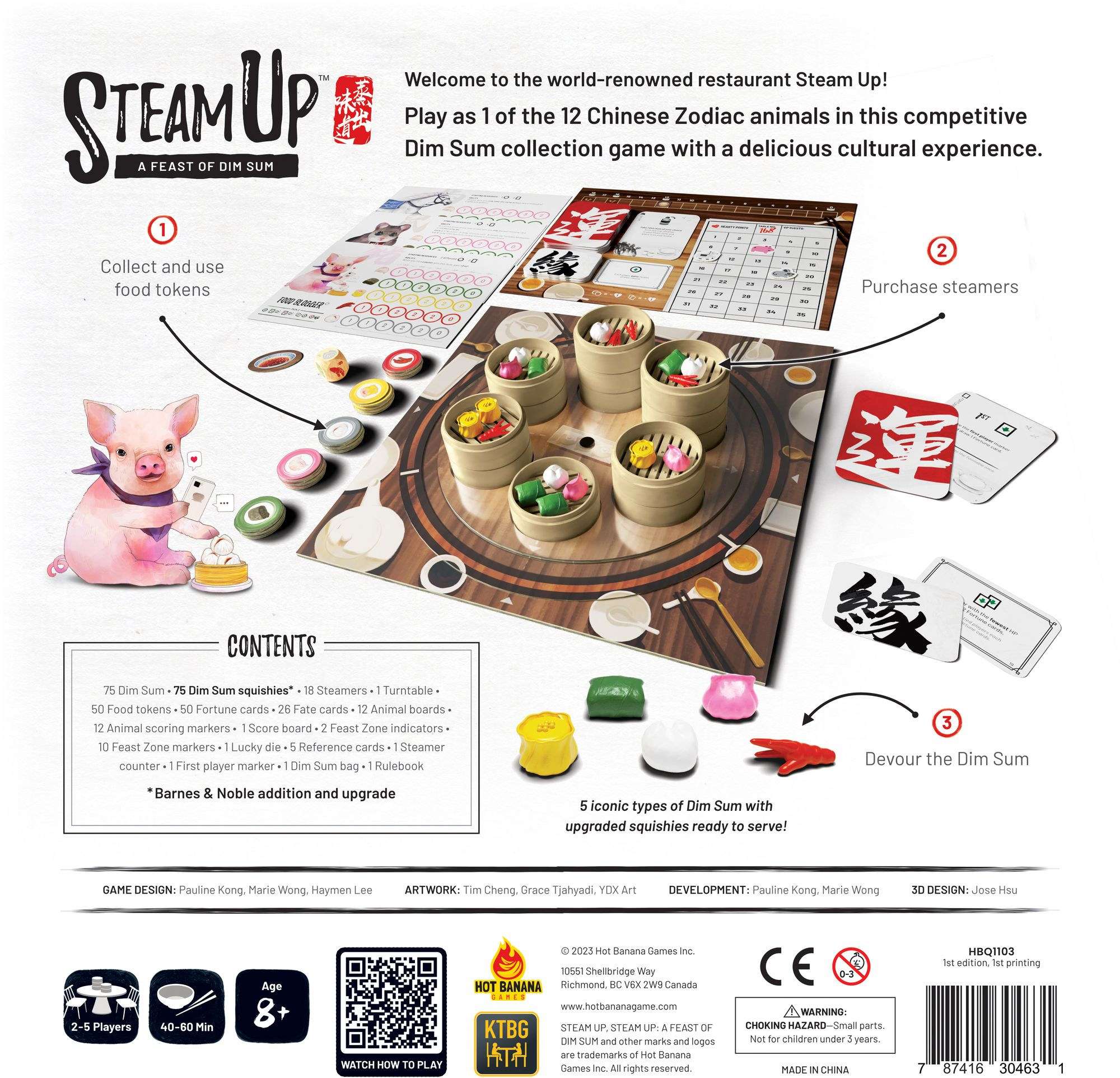 Steam Up A Feast of Dim Sum (B&N Exclusive Edition) (2023 B&N Game of the Year) by Pauline Kong, Haymen Lee and Marie Wong