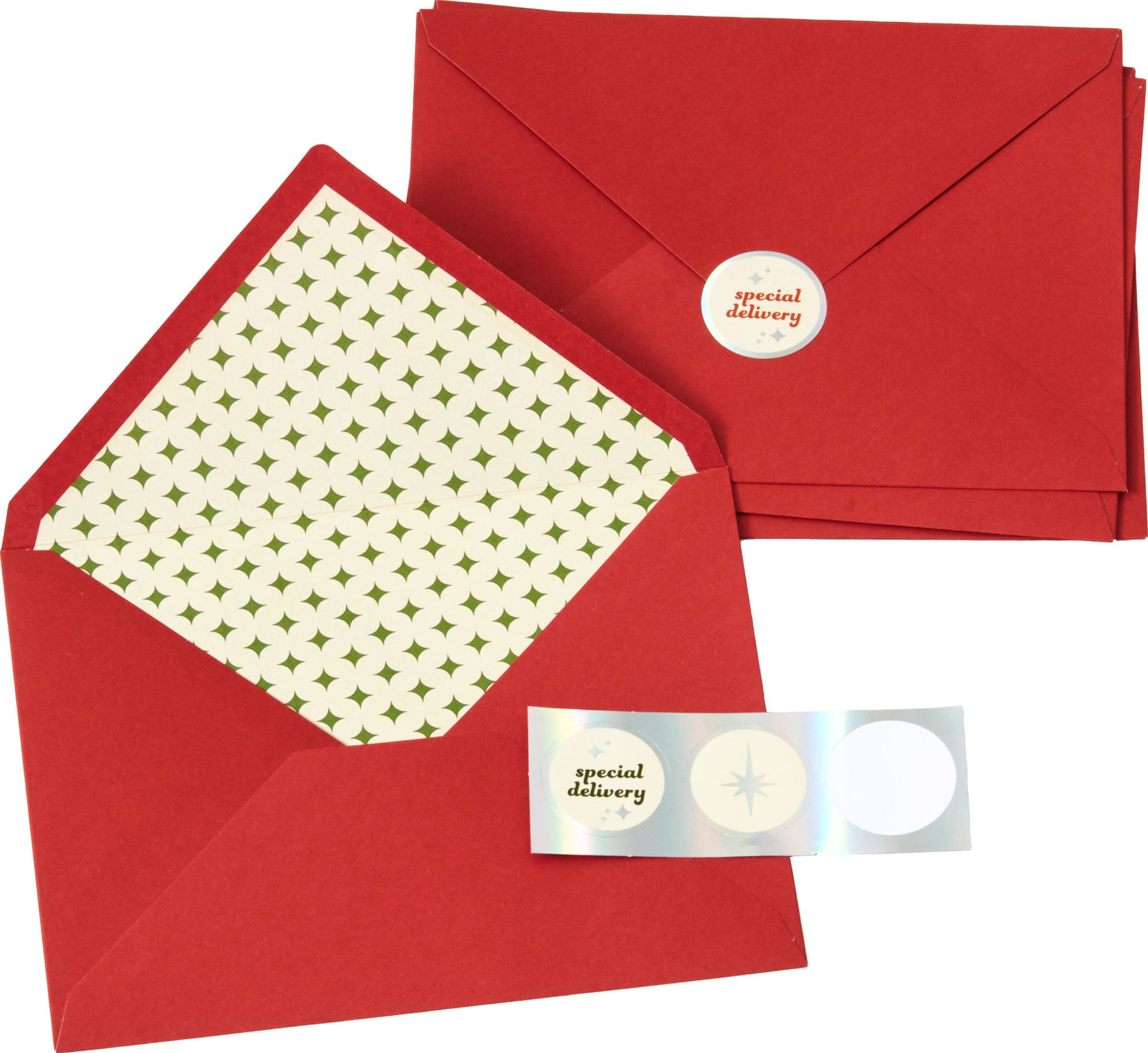 Christmas Tinsel Trees Stationery Set