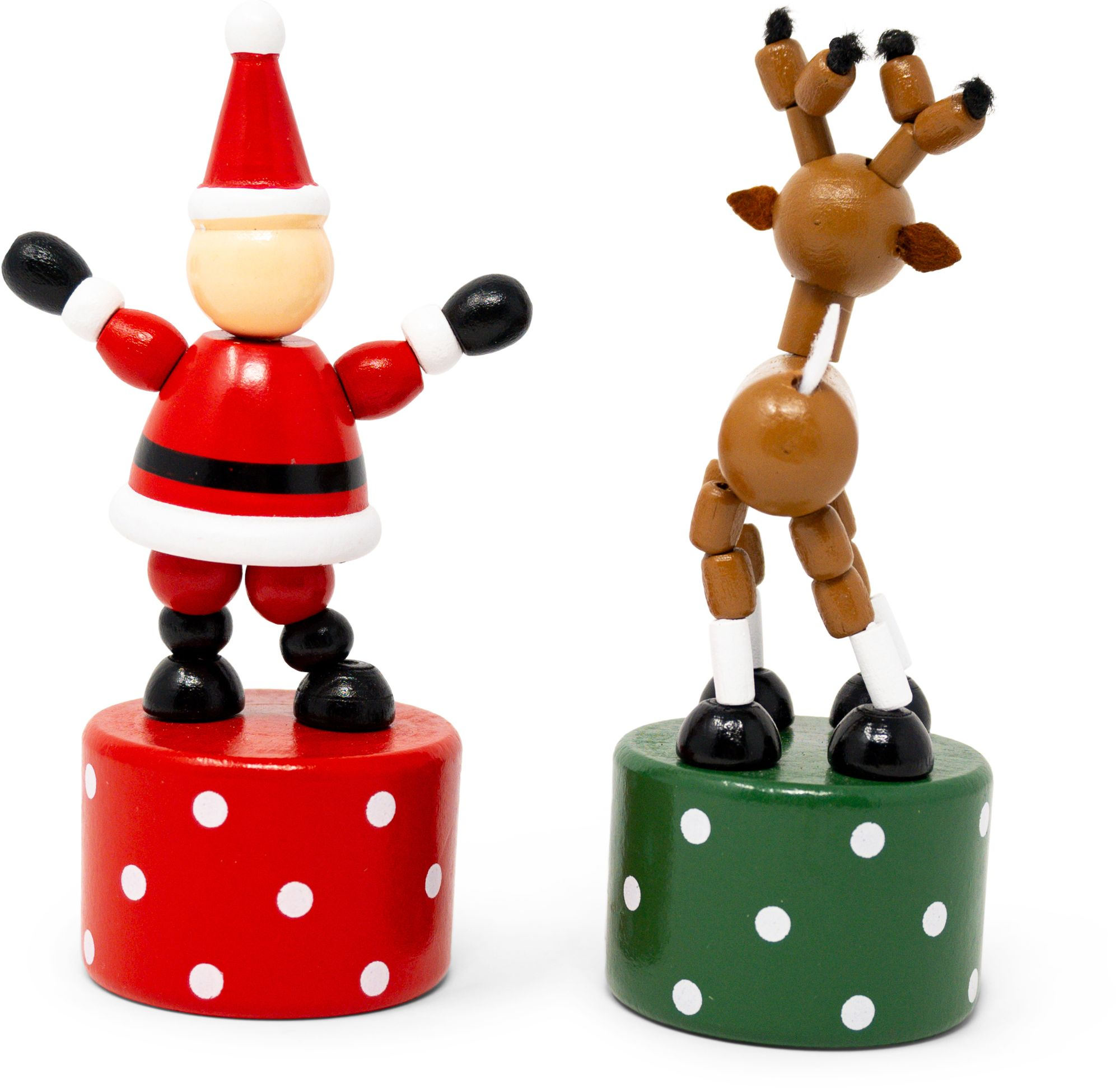 Santa & Reindeer Push Puppets