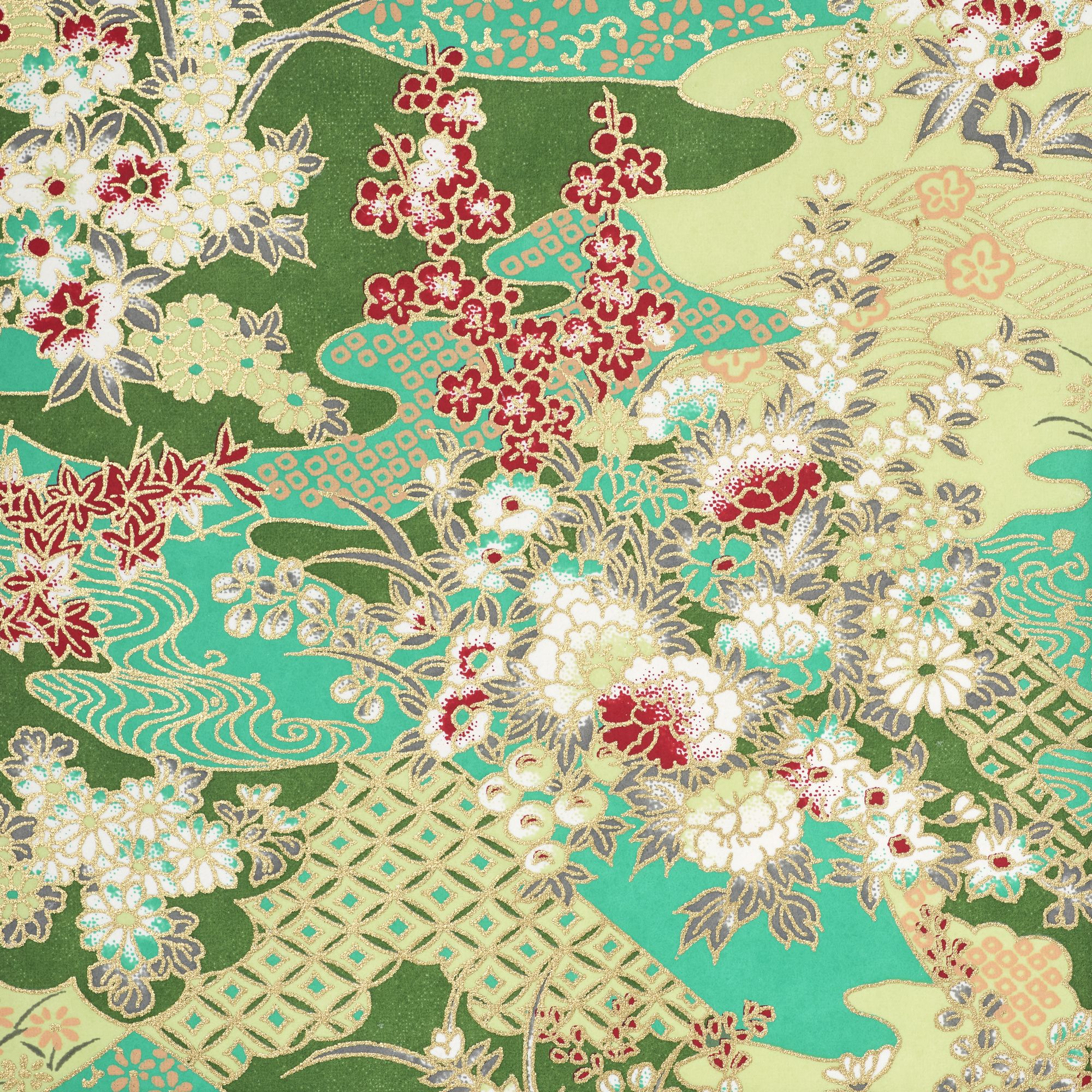 Turquoise Floral Heritage Notebook