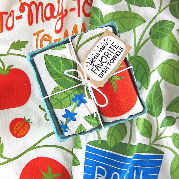 Tomato Basil Dish Towel Set