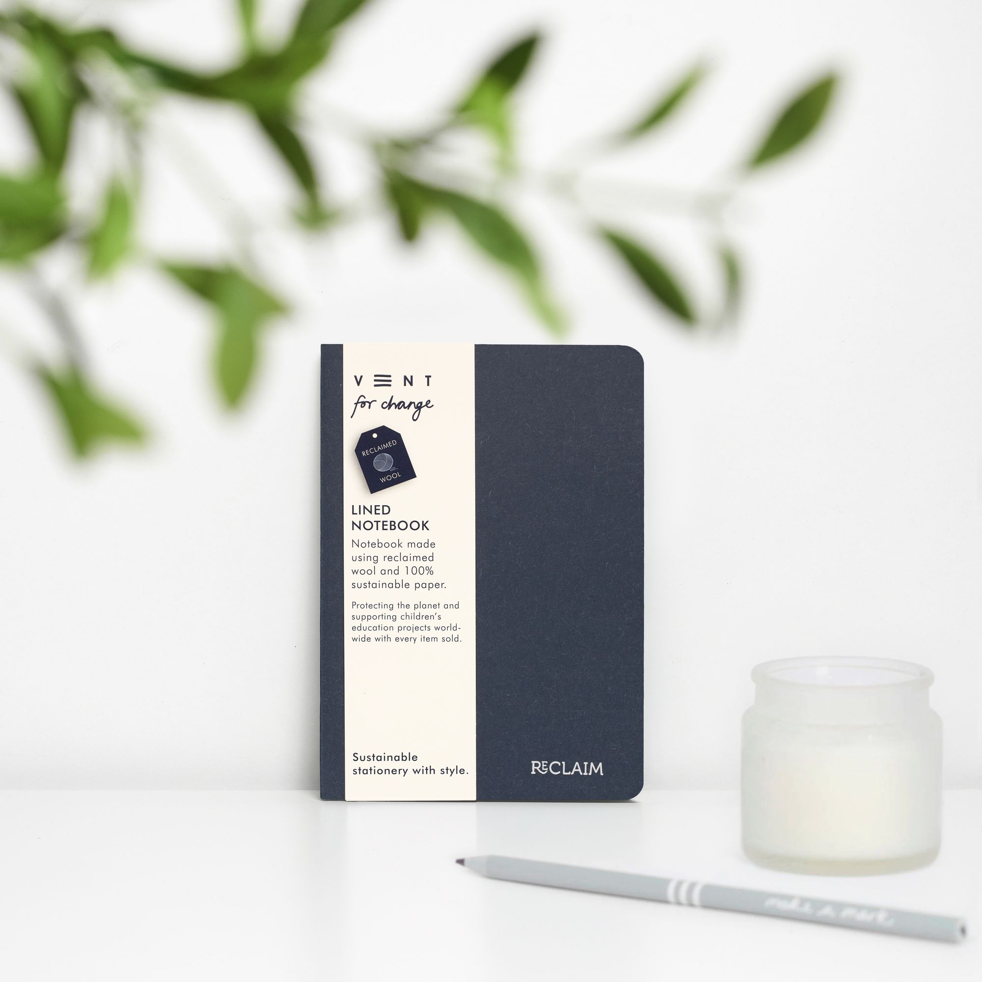 Reclaim Blue Wool Recycled Notebook