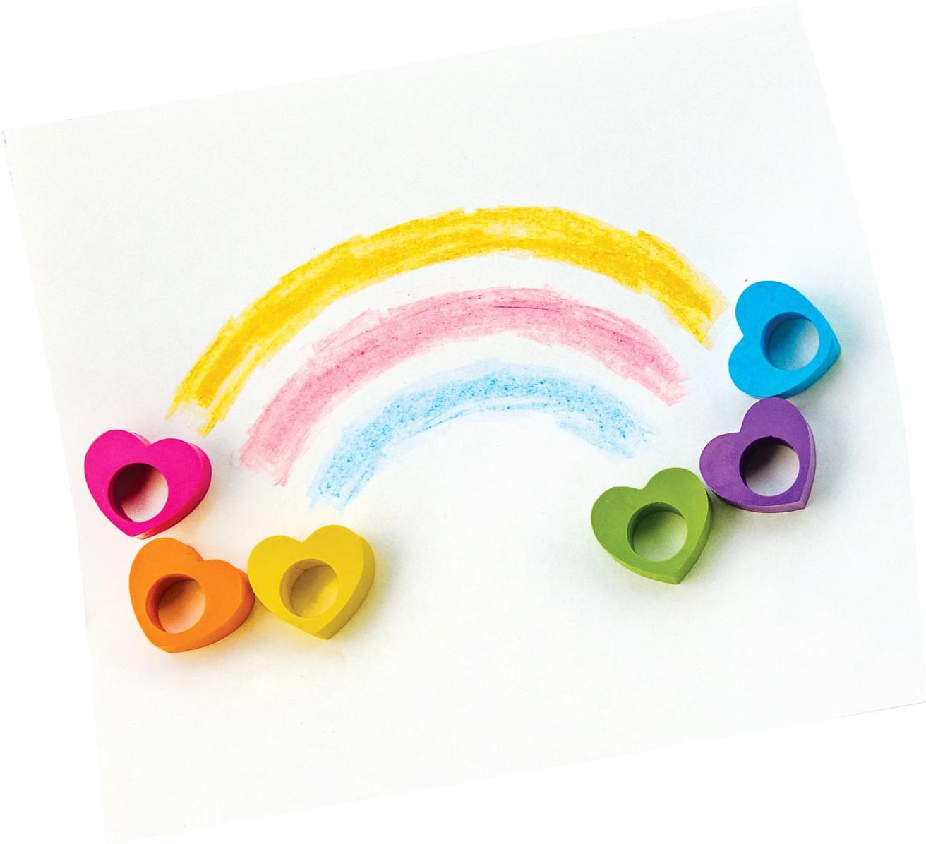 Heart Ring Crayons - Set of 6