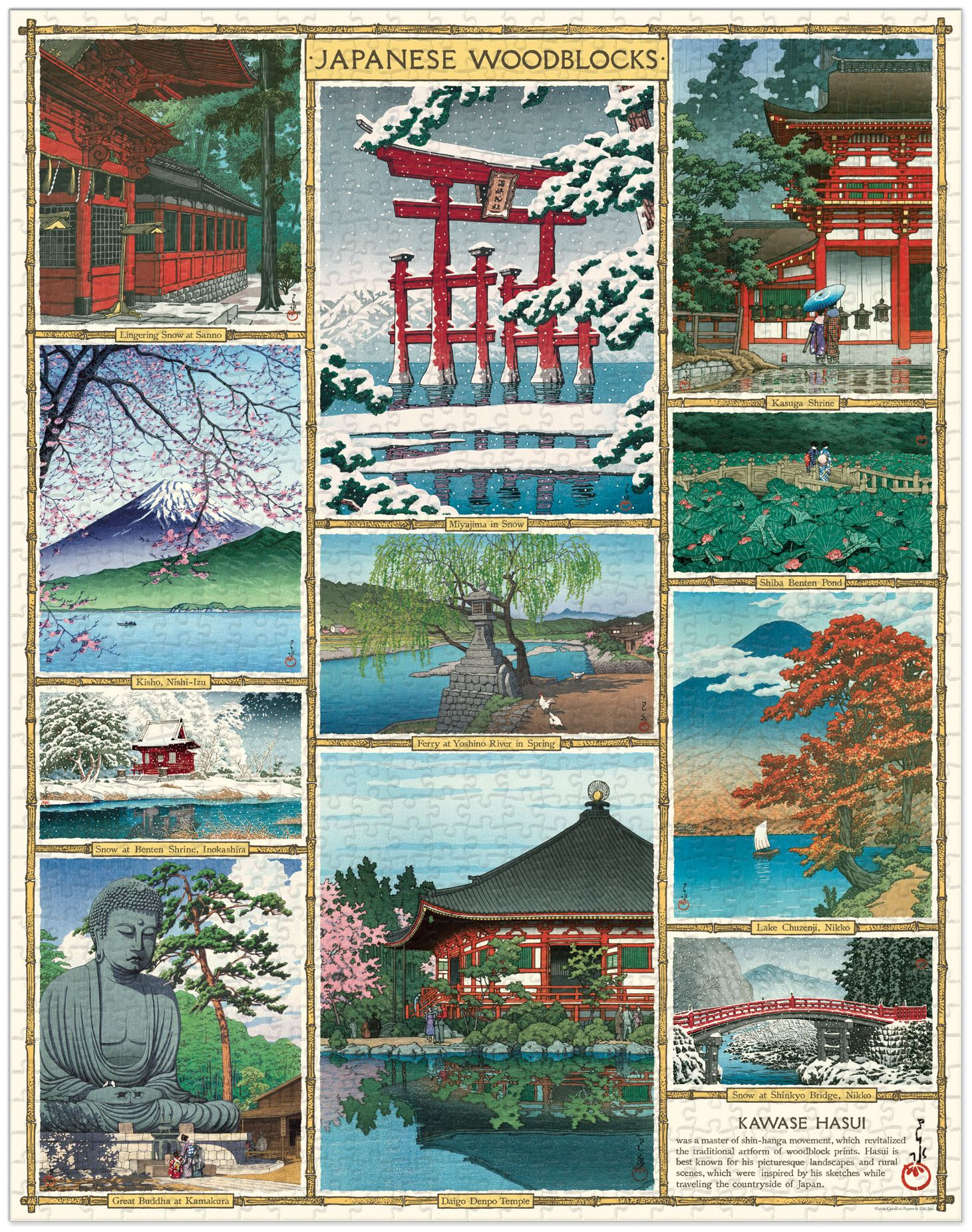 Japanese Woodblocks 1000 piece Puzzle