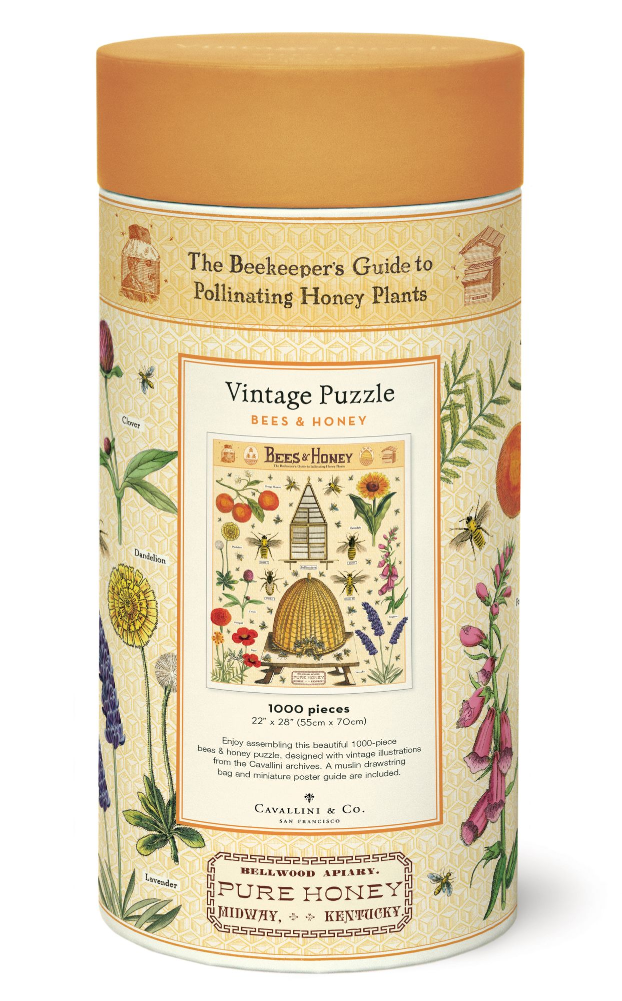 Cavallini & Co - Bees & Honey 1000 Piece Jigsaw Puzzle
